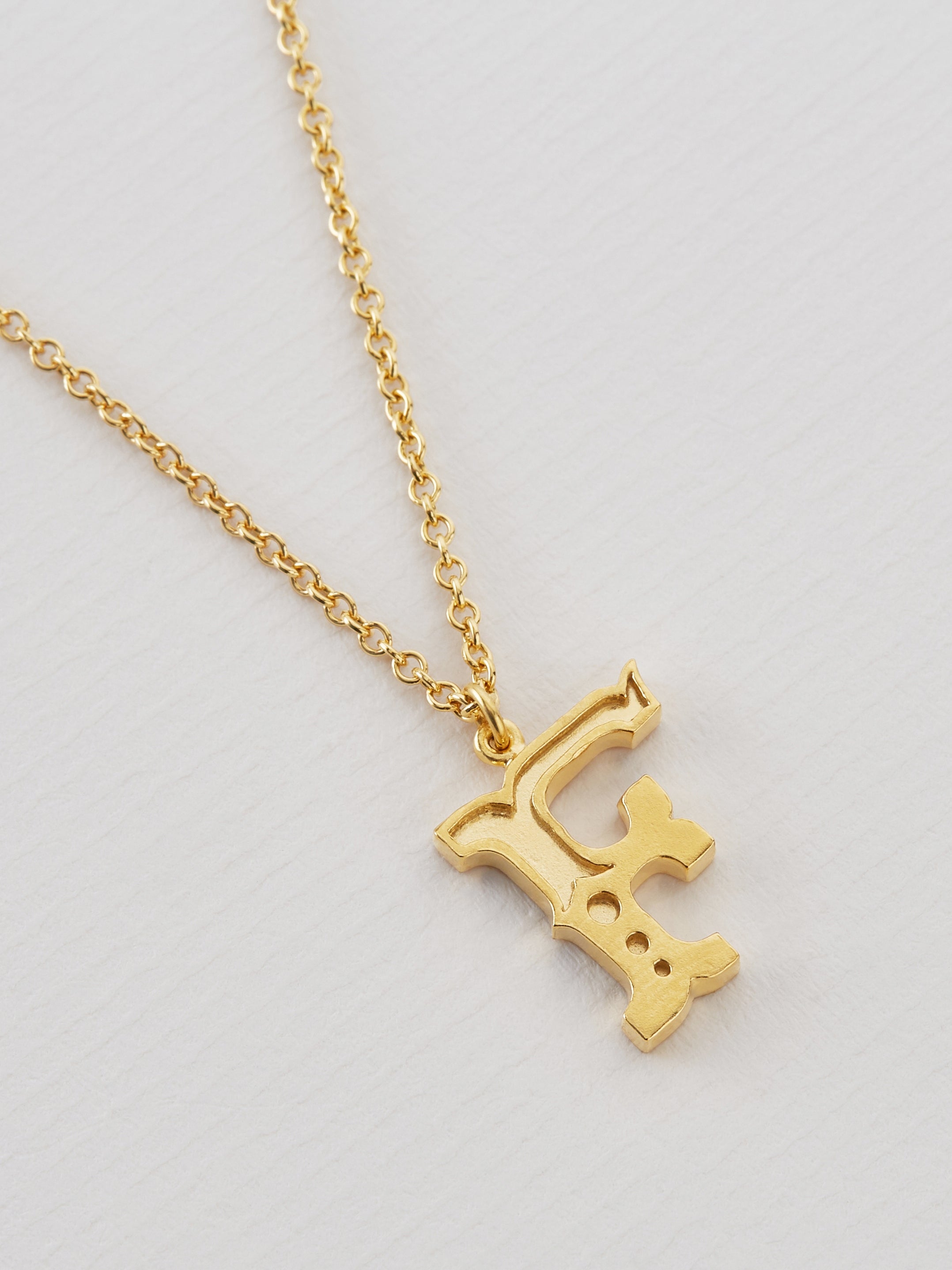 Just My Type Letter G Necklace - image 4 | gold plate