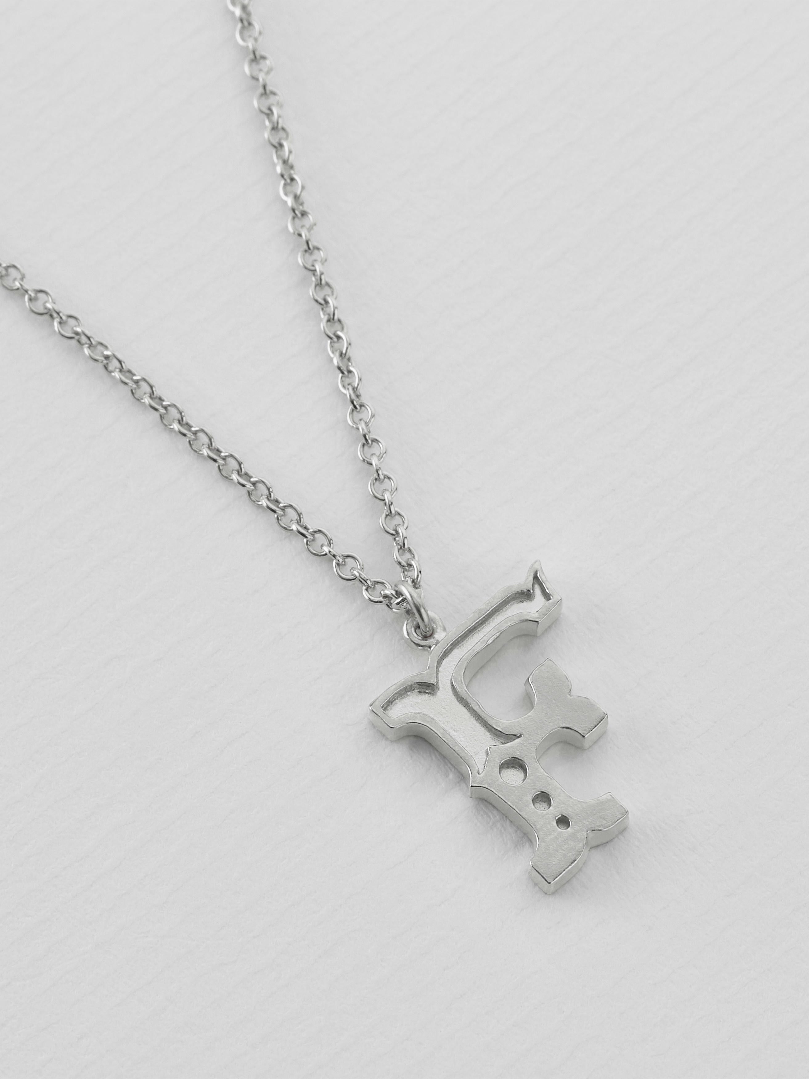 Just My Type Letter G Necklace - image 7 | silver