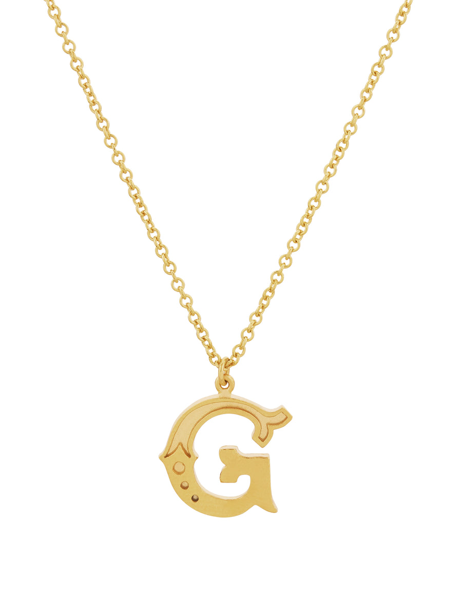 Just my Type Letter G Necklace