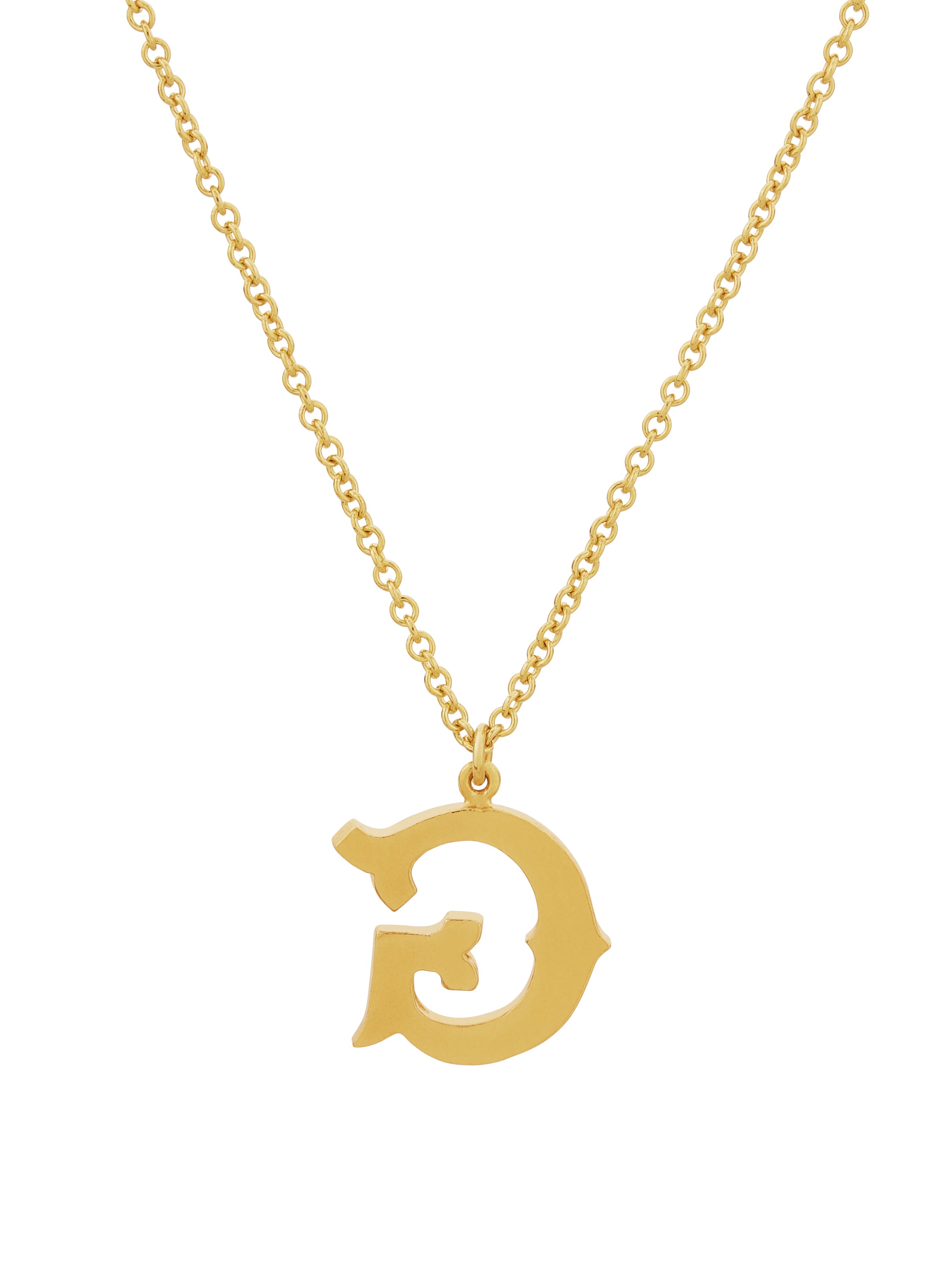 Just my Type Letter G Necklace - image 5 | gold plate