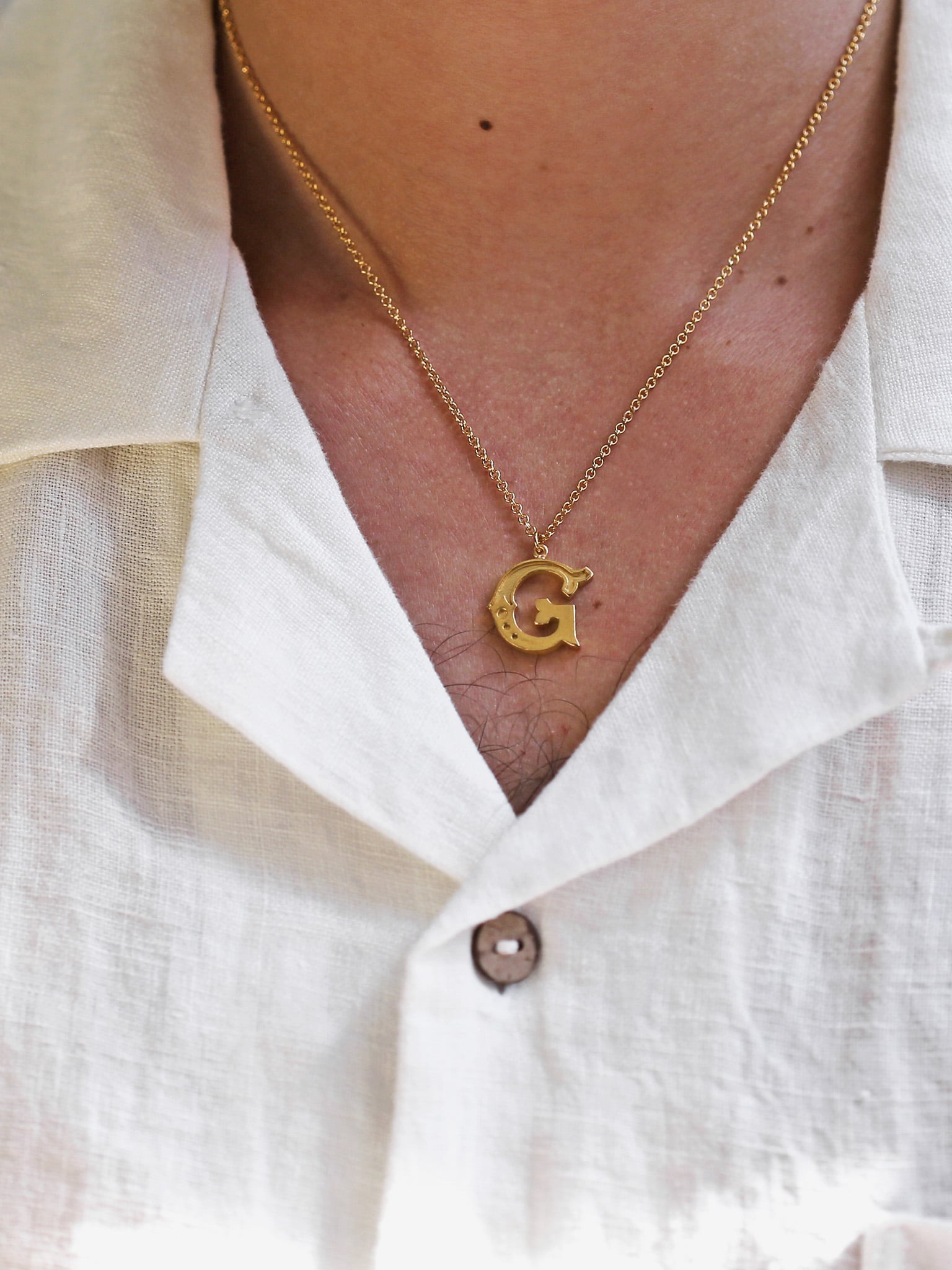 Just my Type Letter G Necklace - image 3