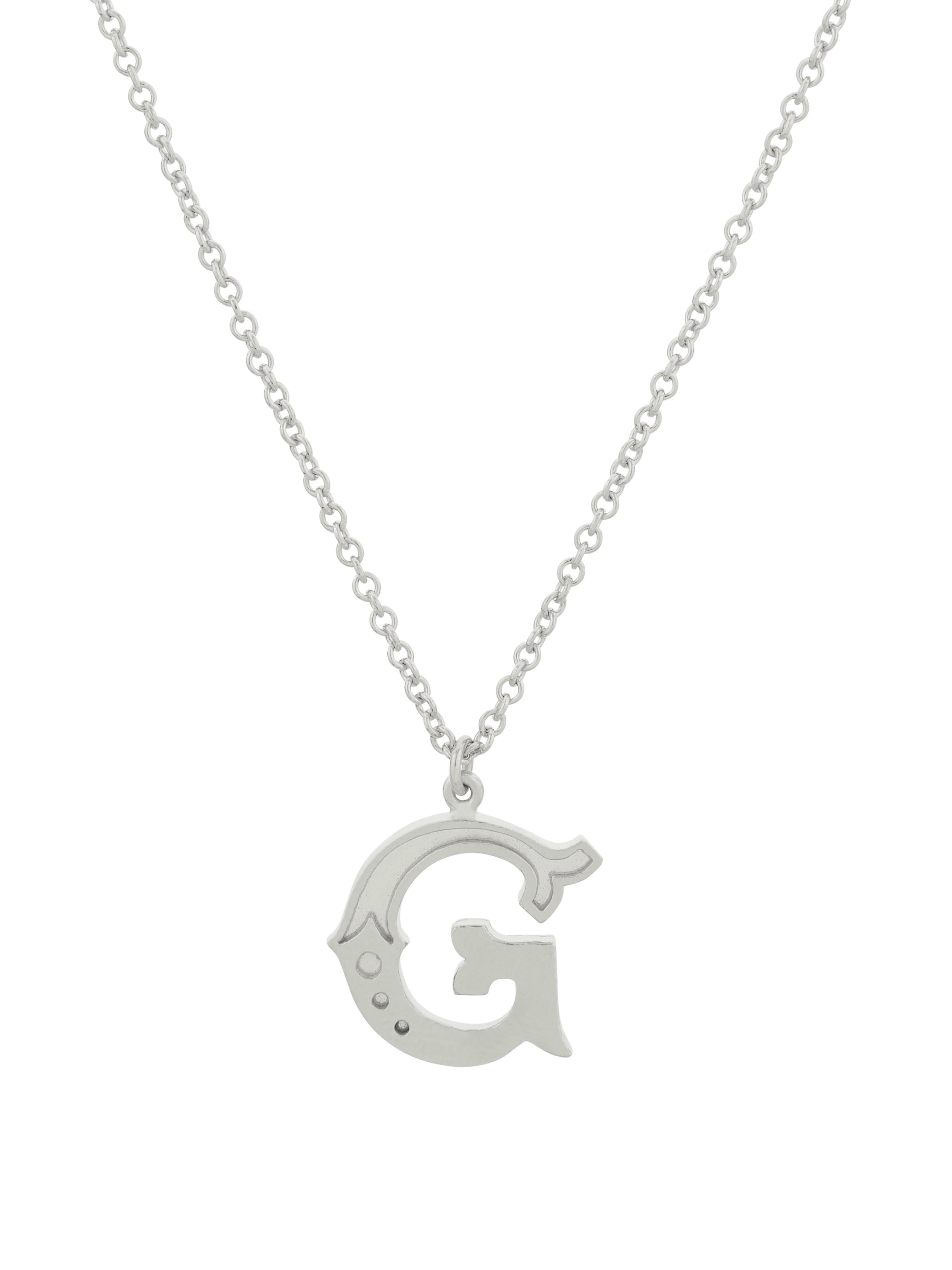 Just my Type Letter G Necklace - image 6 | silver