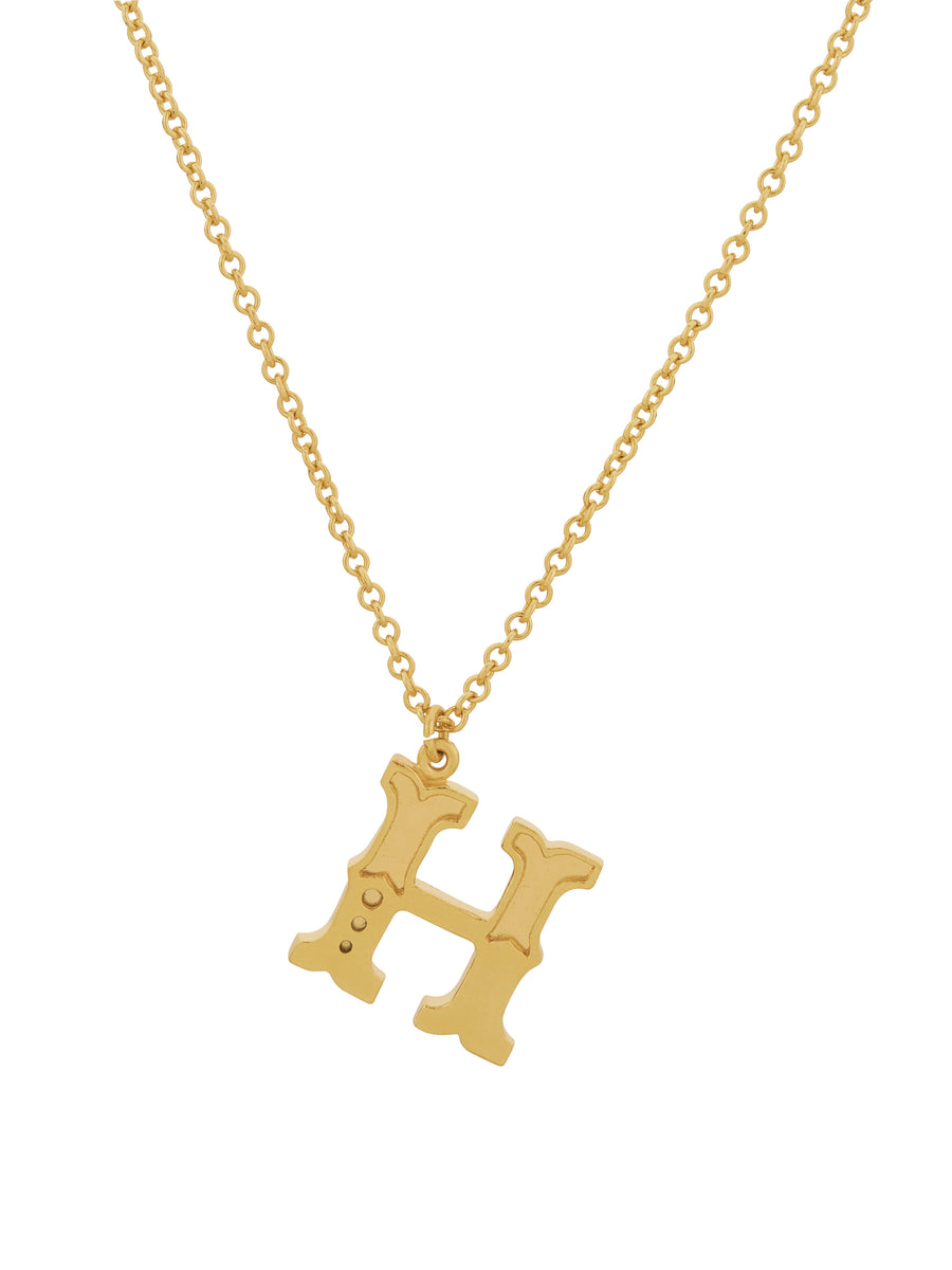 Just My Type Letter H Necklace