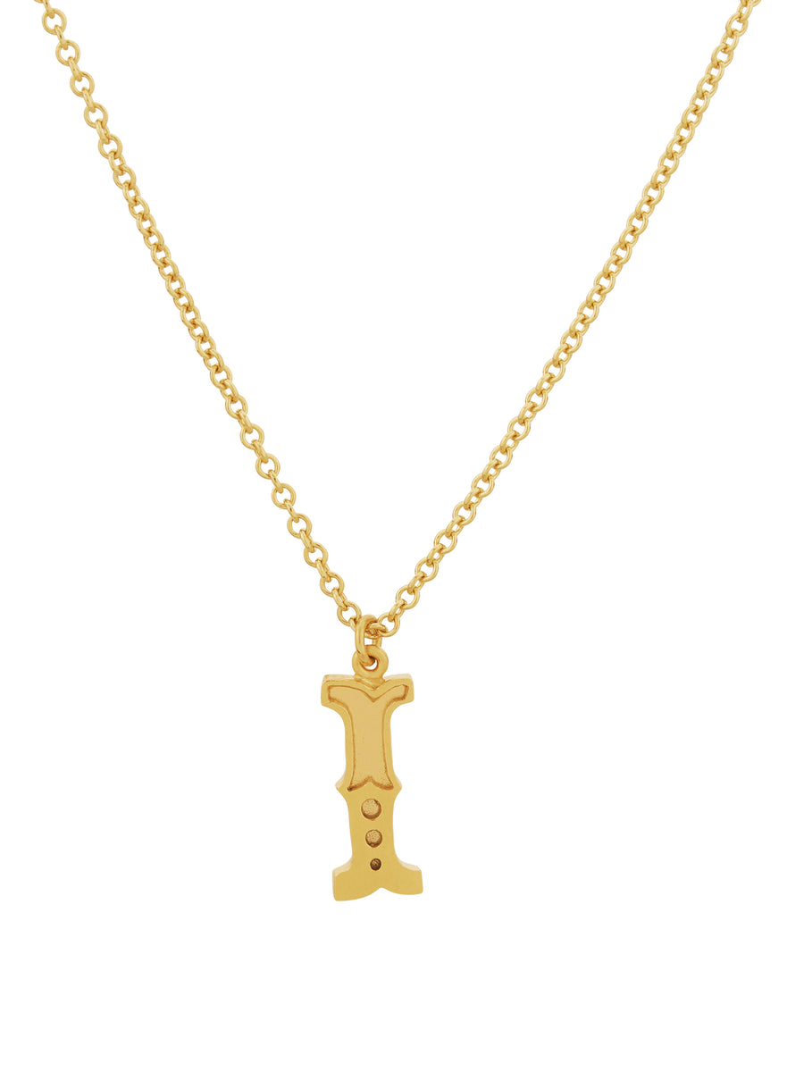 Just My Type Letter I Necklace