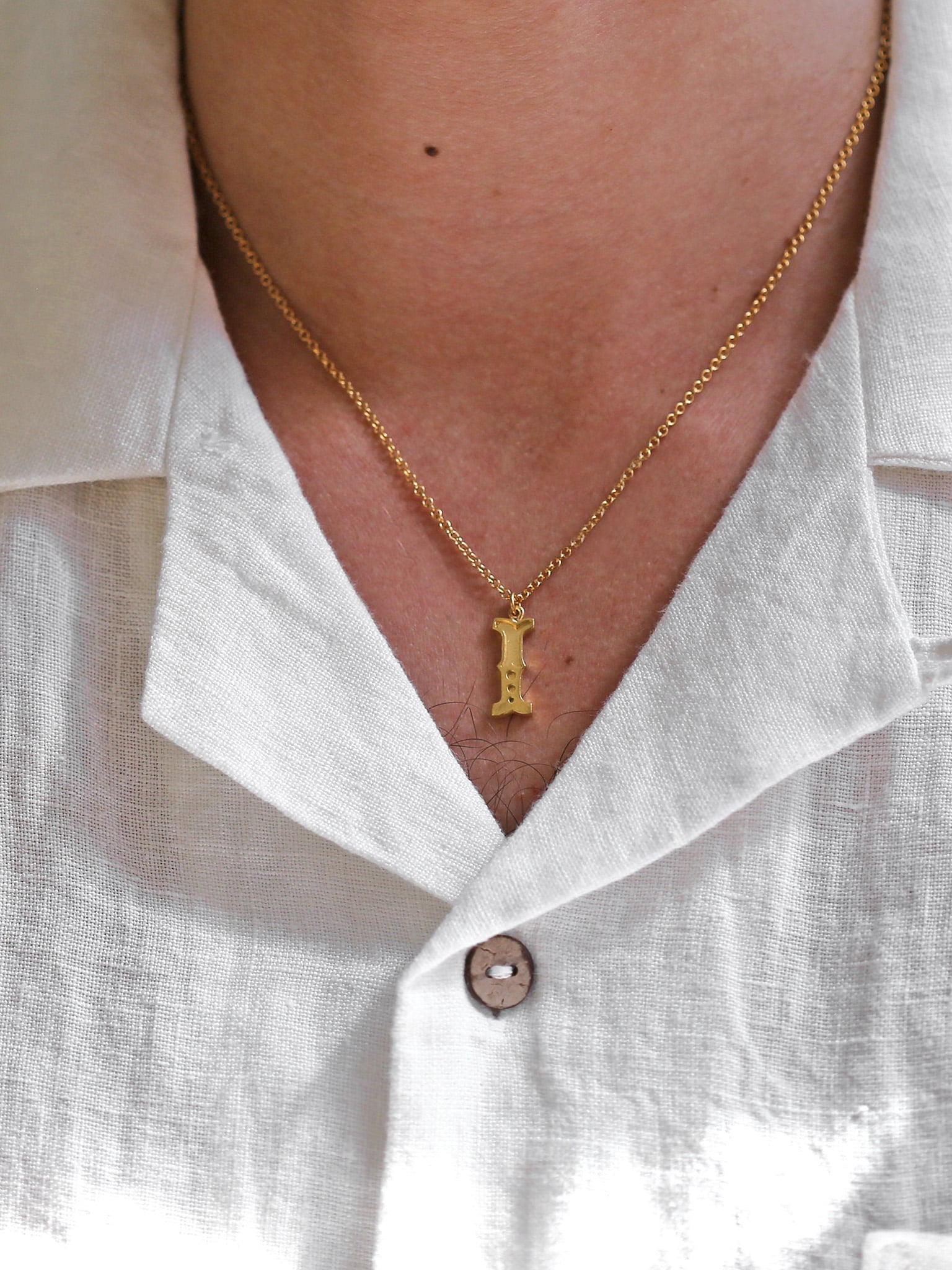 Just My Type Letter I Necklace - image 3