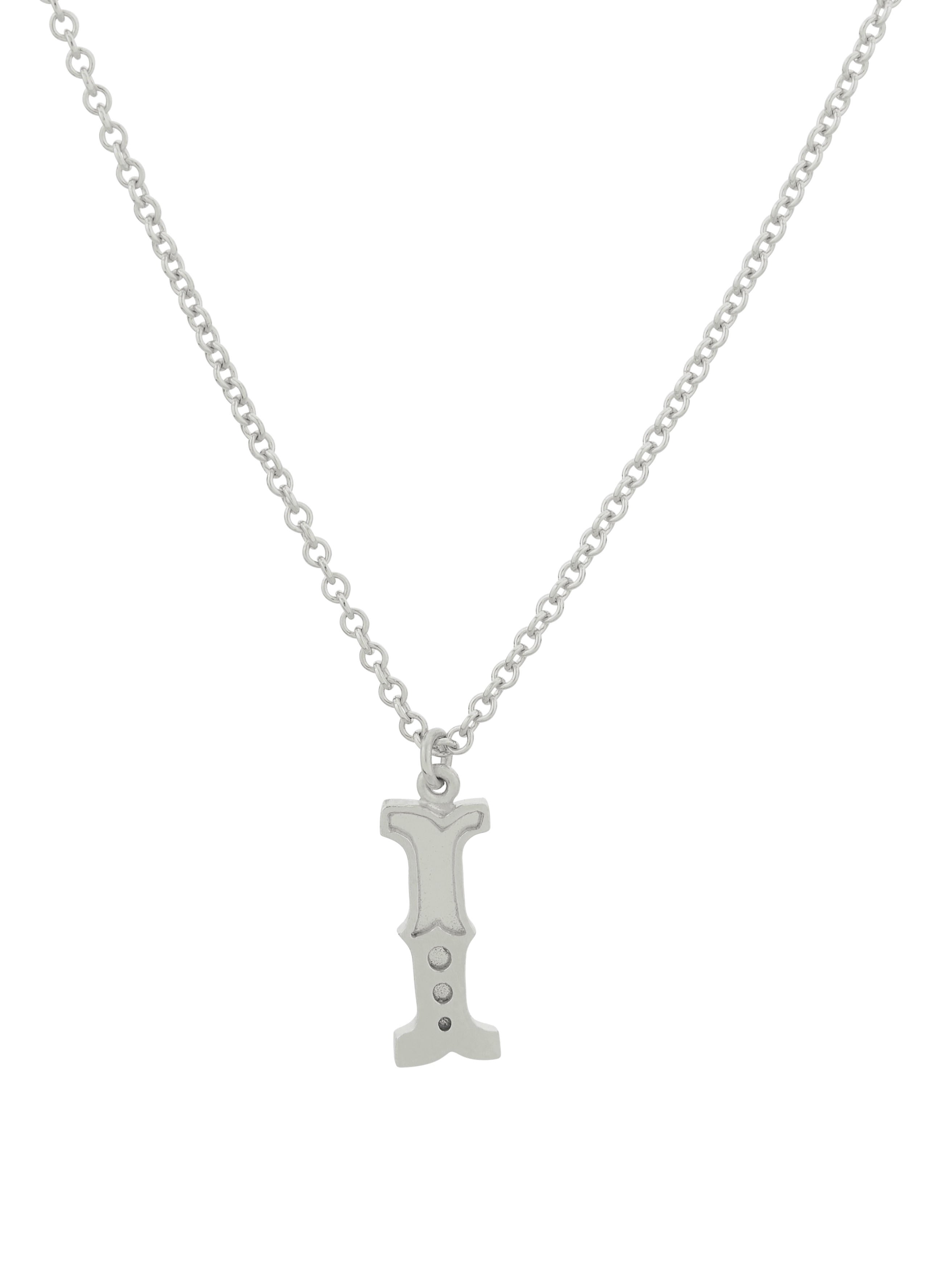 Just My Type Letter I Necklace - image 6 | silver
