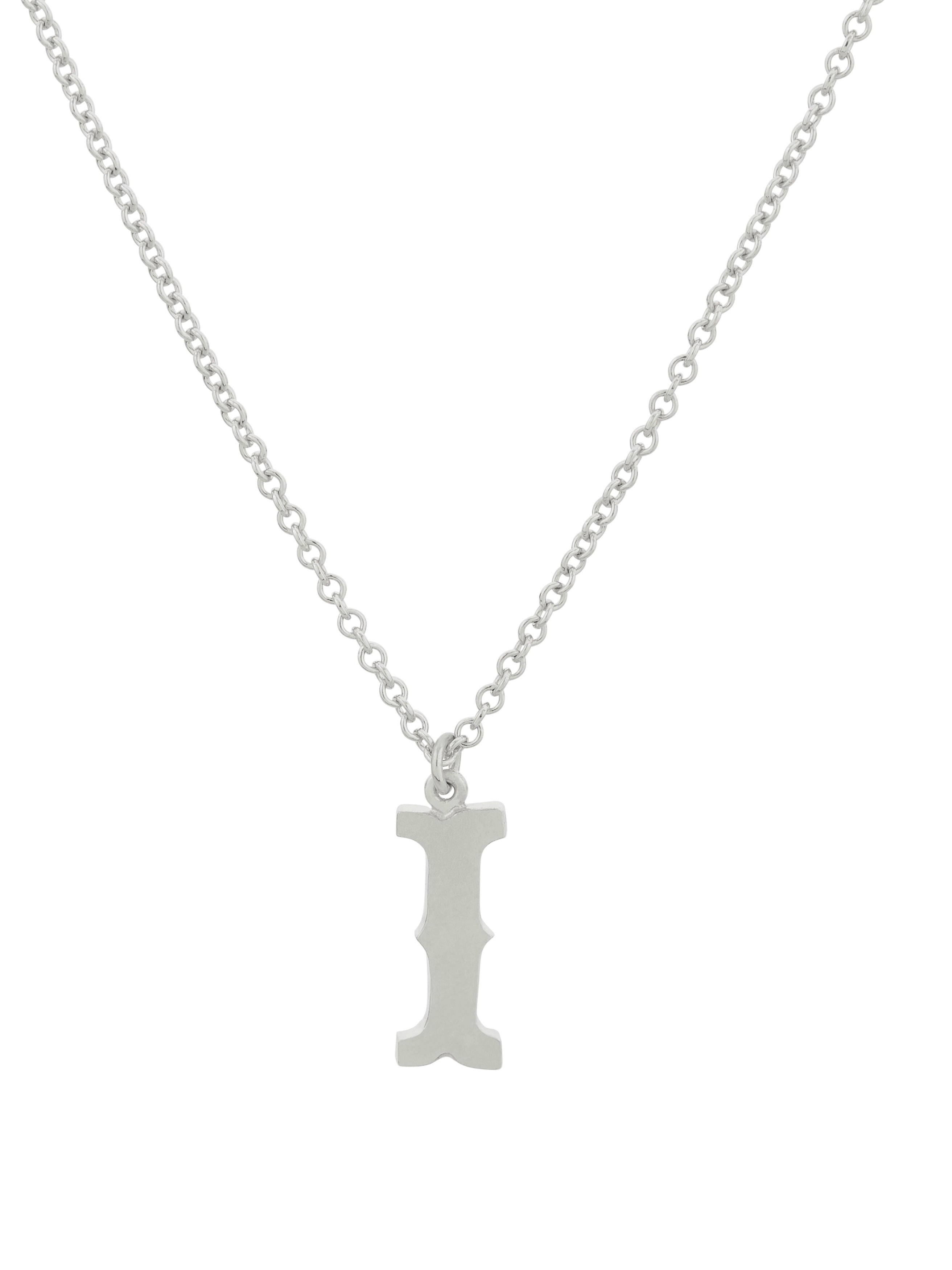 Just My Type Letter I Necklace - image 8 | silver