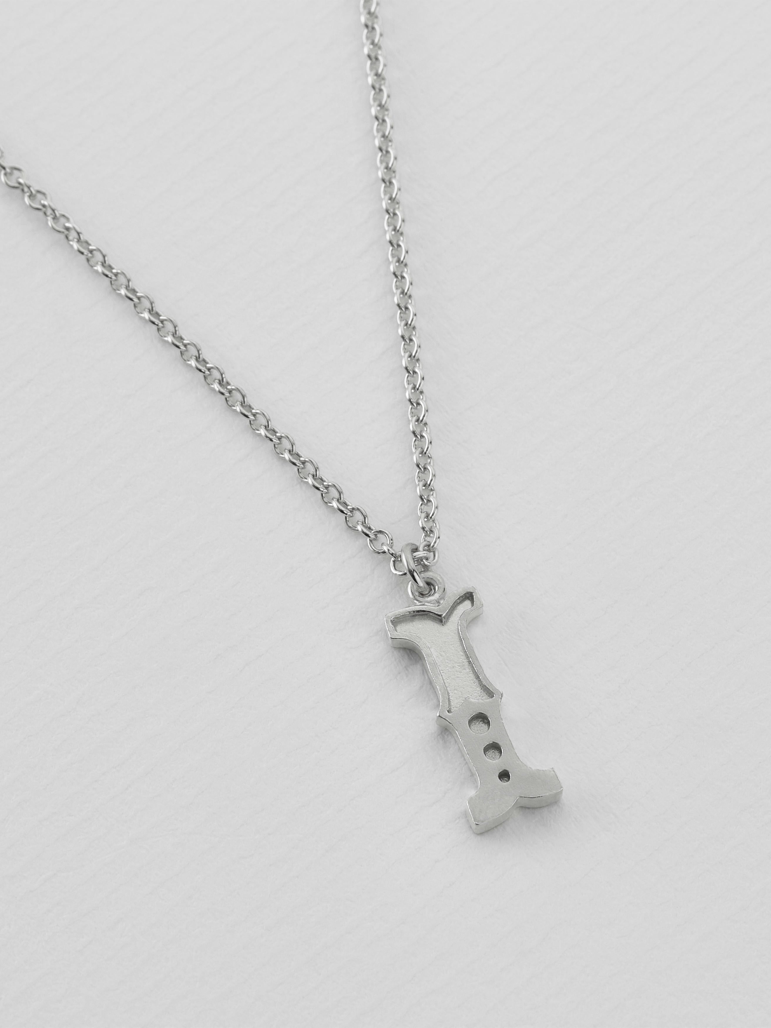 Just My Type Letter I Necklace - image 7 | silver