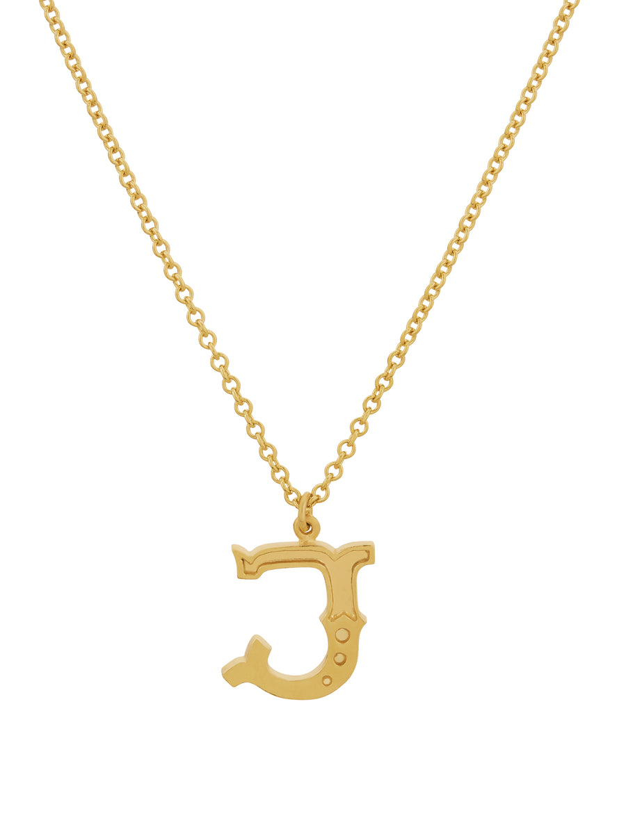 Just My Type Letter J Necklace