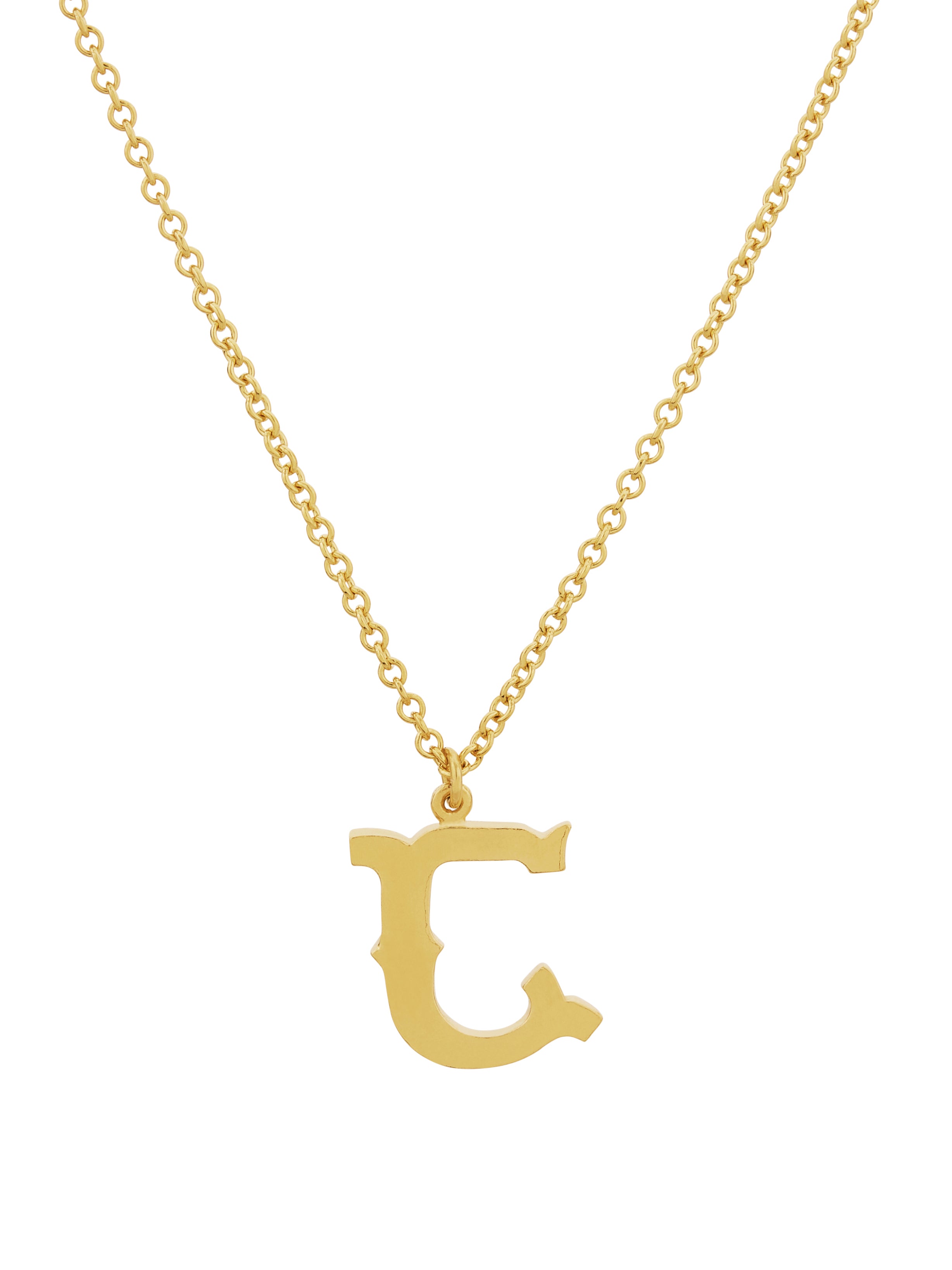 Just My Type Letter J Necklace - image 5 | gold plate