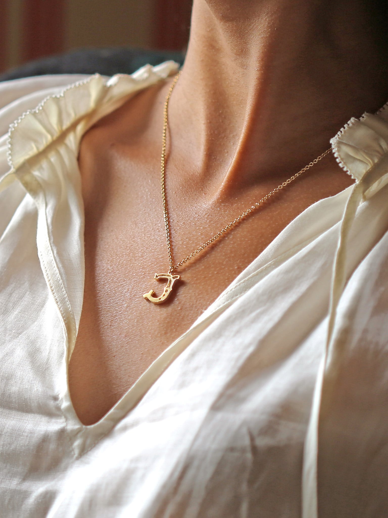 Just My Type Letter J Necklace - image 2