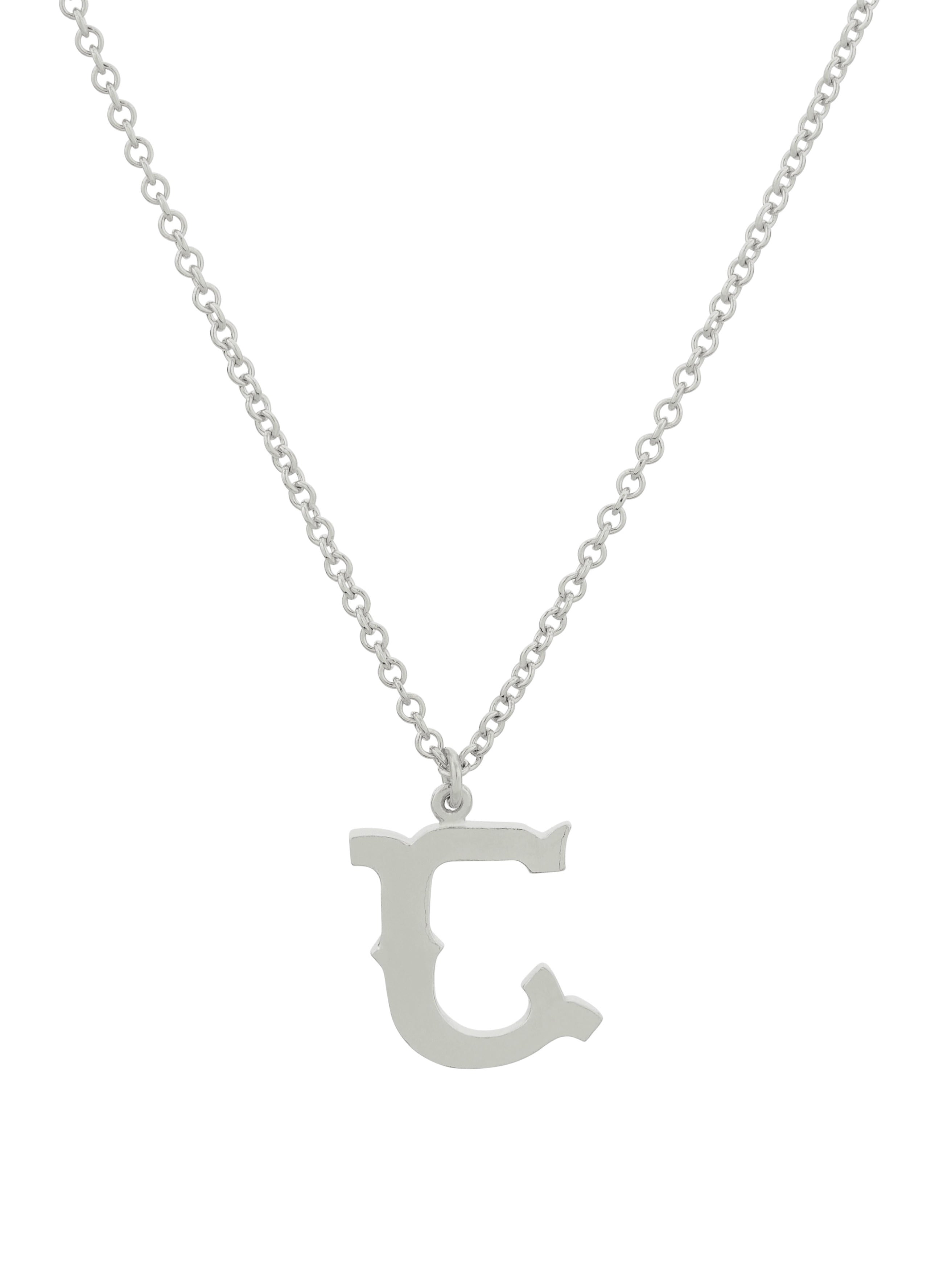 Just My Type Letter J Necklace - image 8 | silver