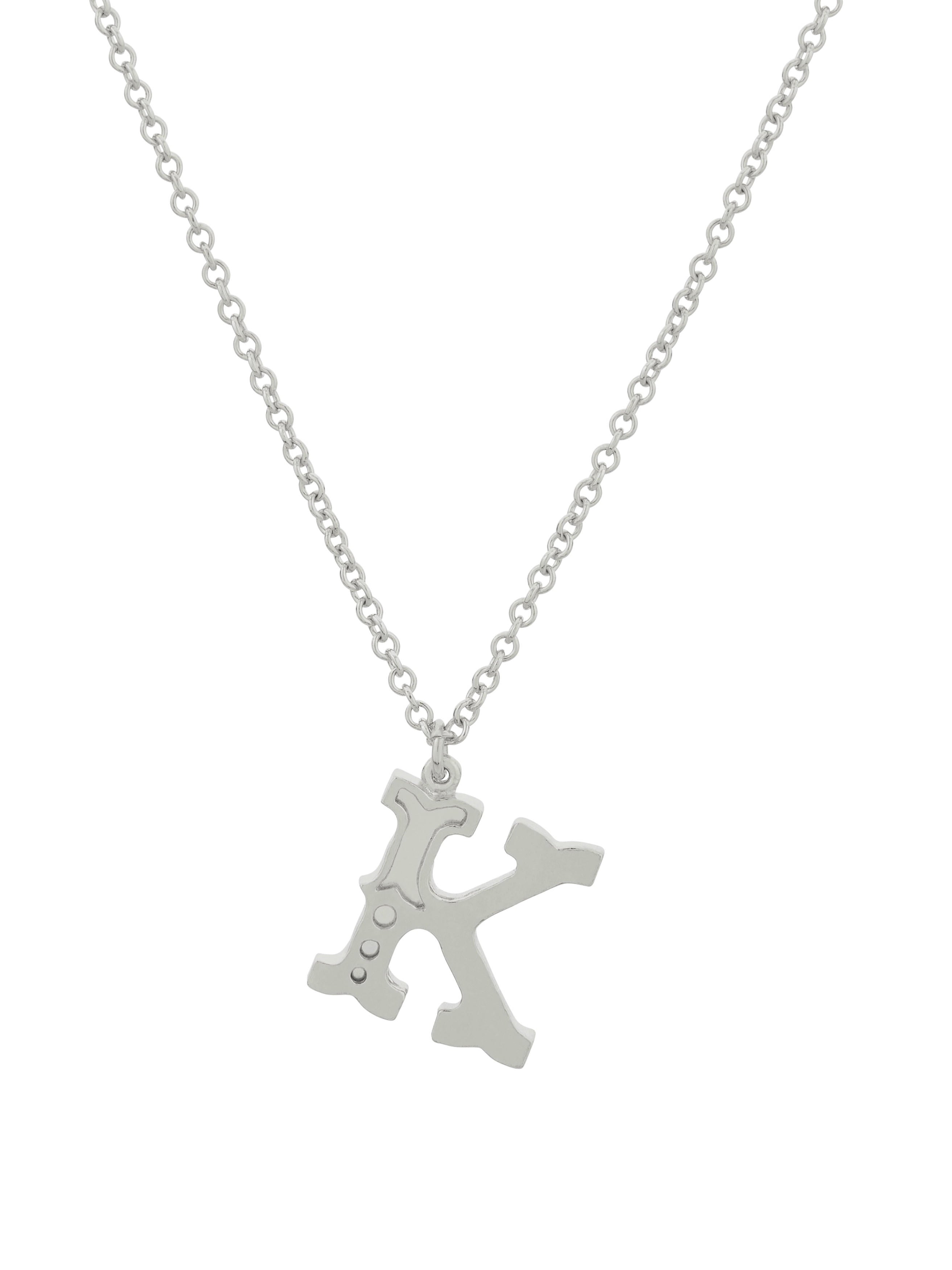 Just My Type Letter K Necklace - image 6 | silver