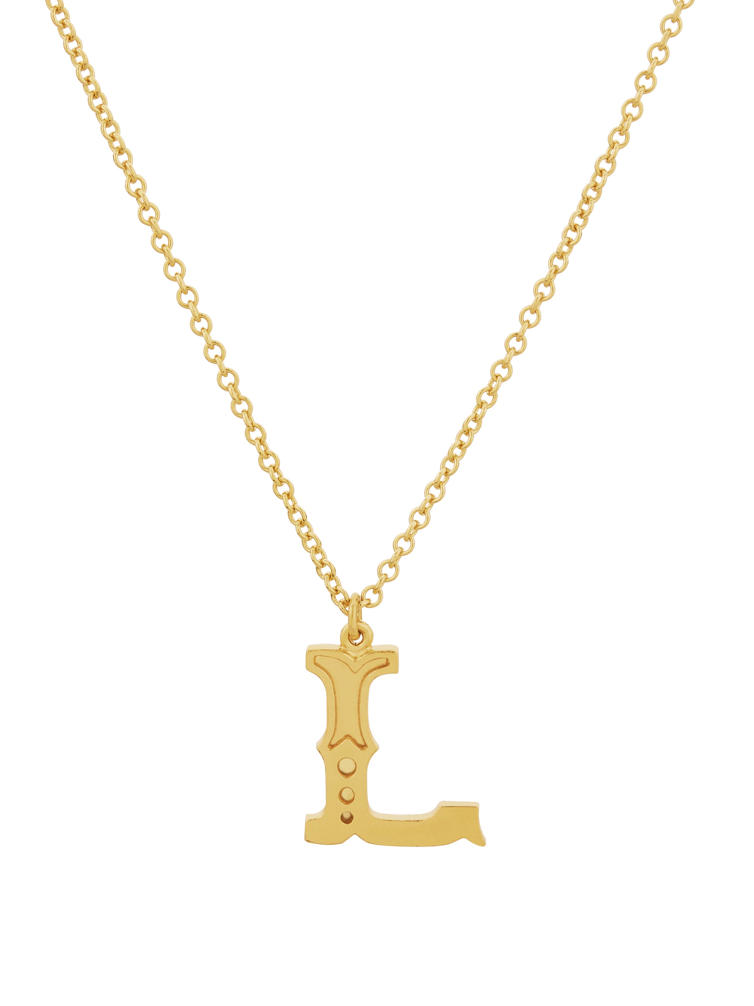 Just My Type Letter L Necklace - image 1 | gold plate