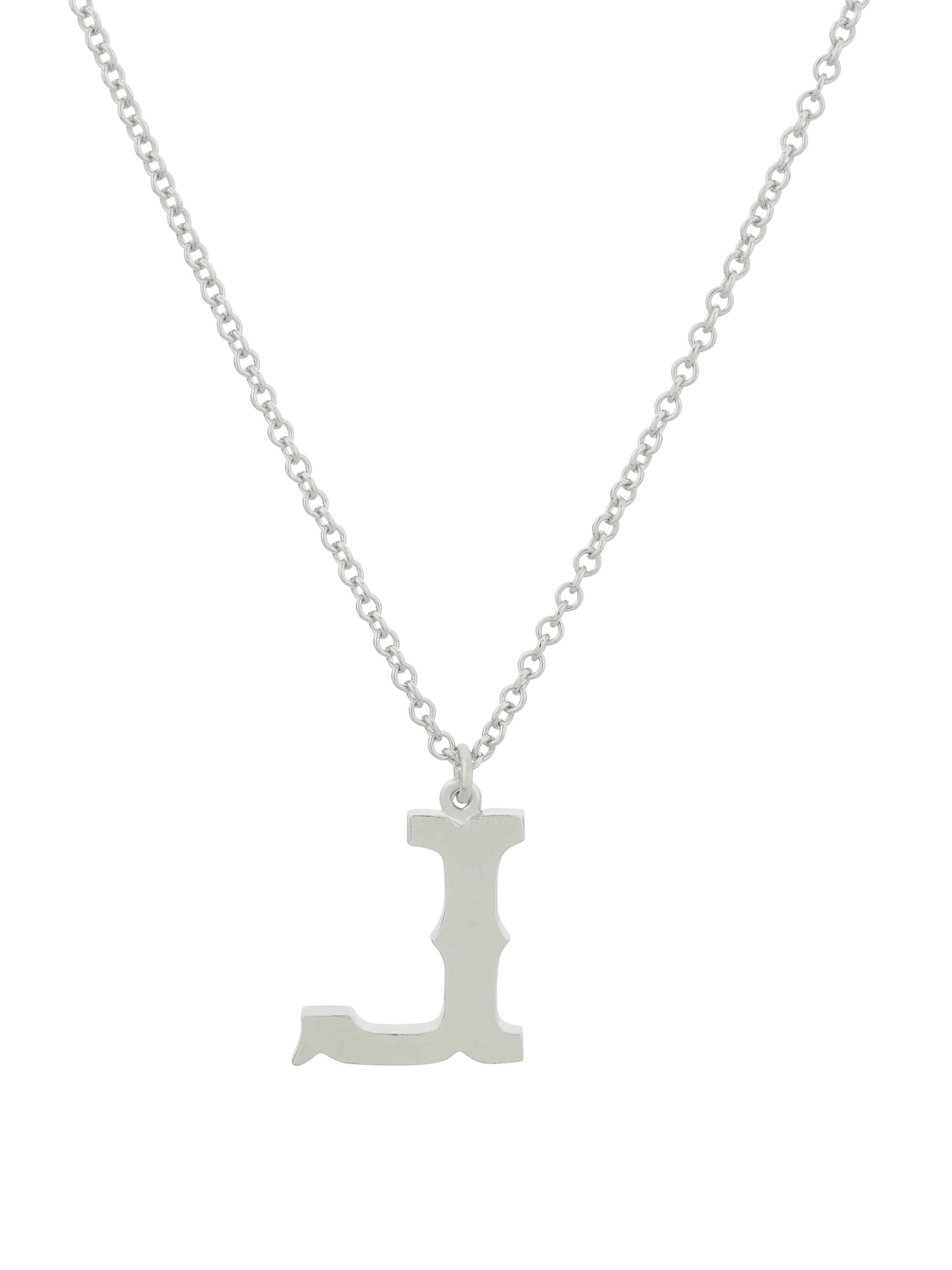 Just My Type Letter L Necklace - image 8 | silver