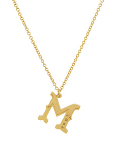 Just My Type Letter M Necklace
