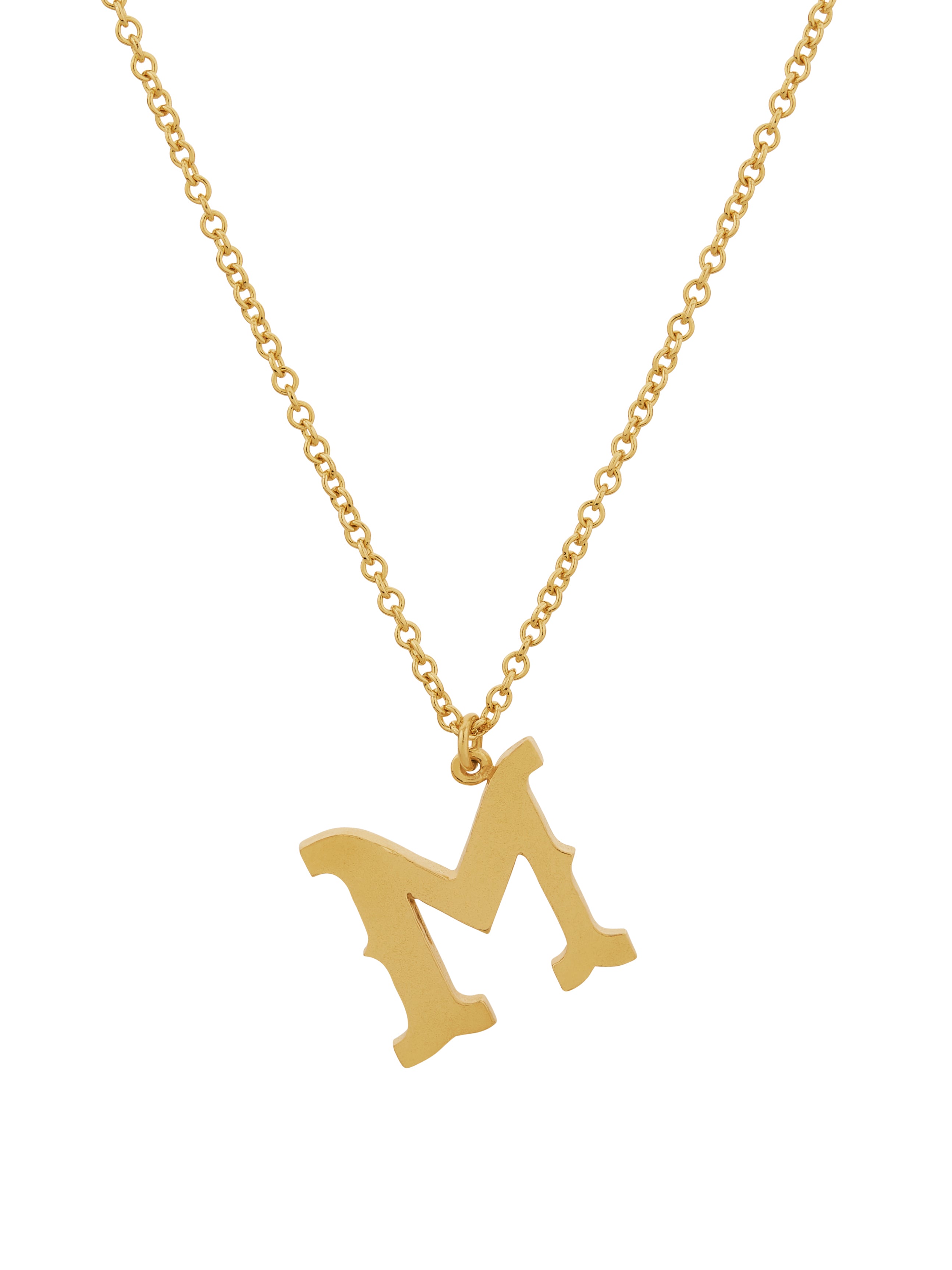 Just My Type Letter M Necklace - image 5 | gold plate