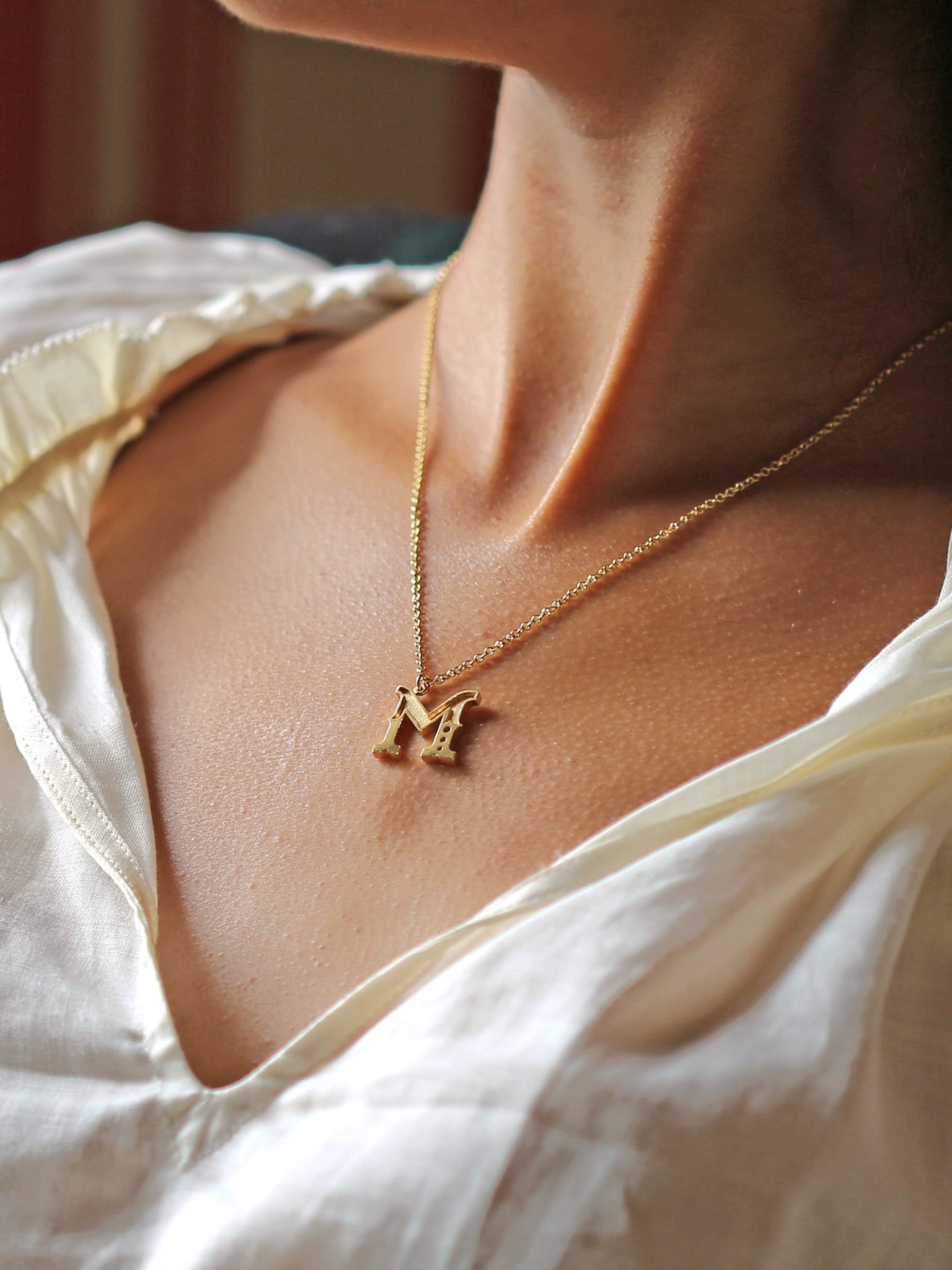 Just My Type Letter M Necklace - image 2
