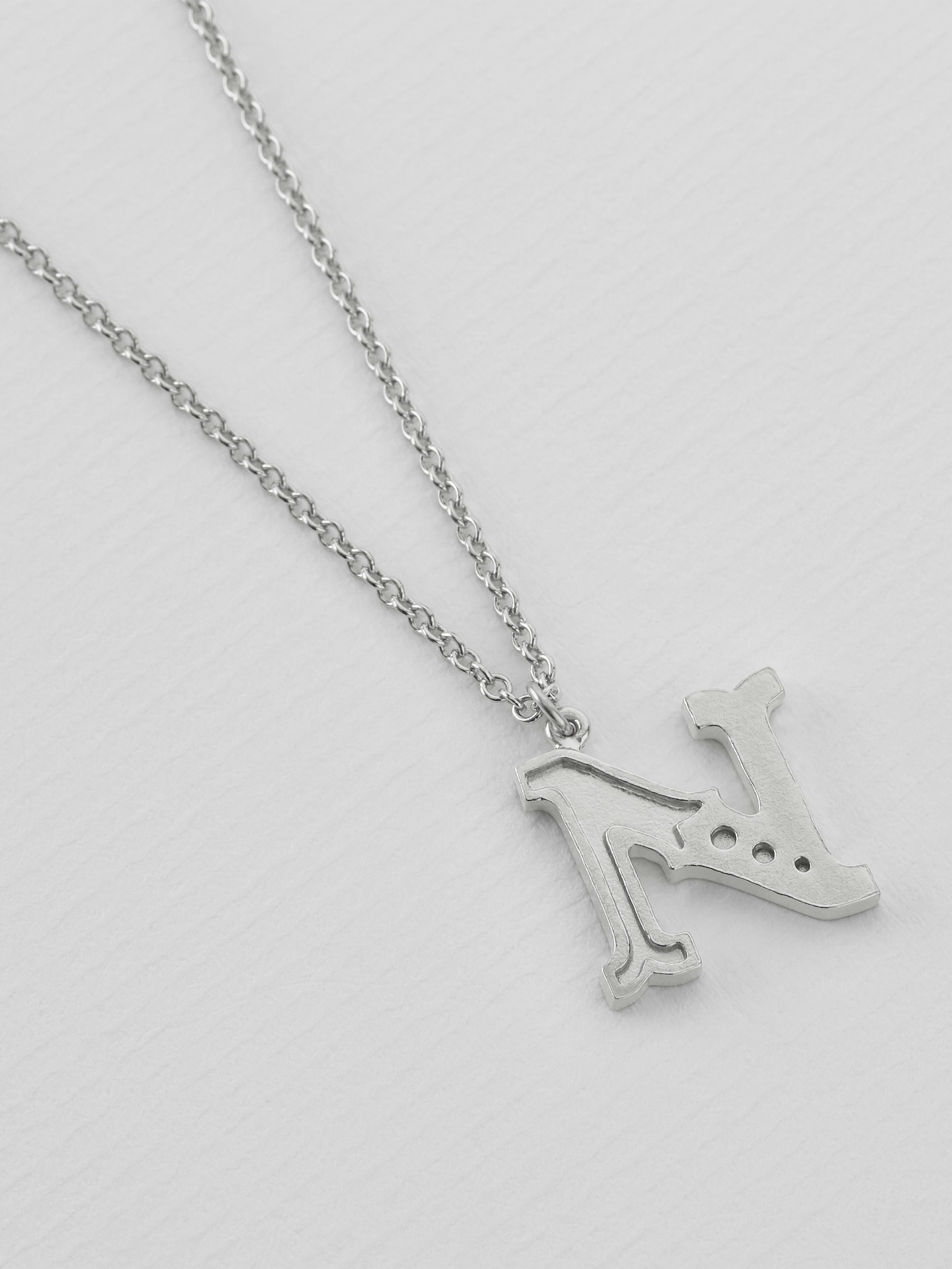 Just My Type Letter N Necklace - image 7 | silver