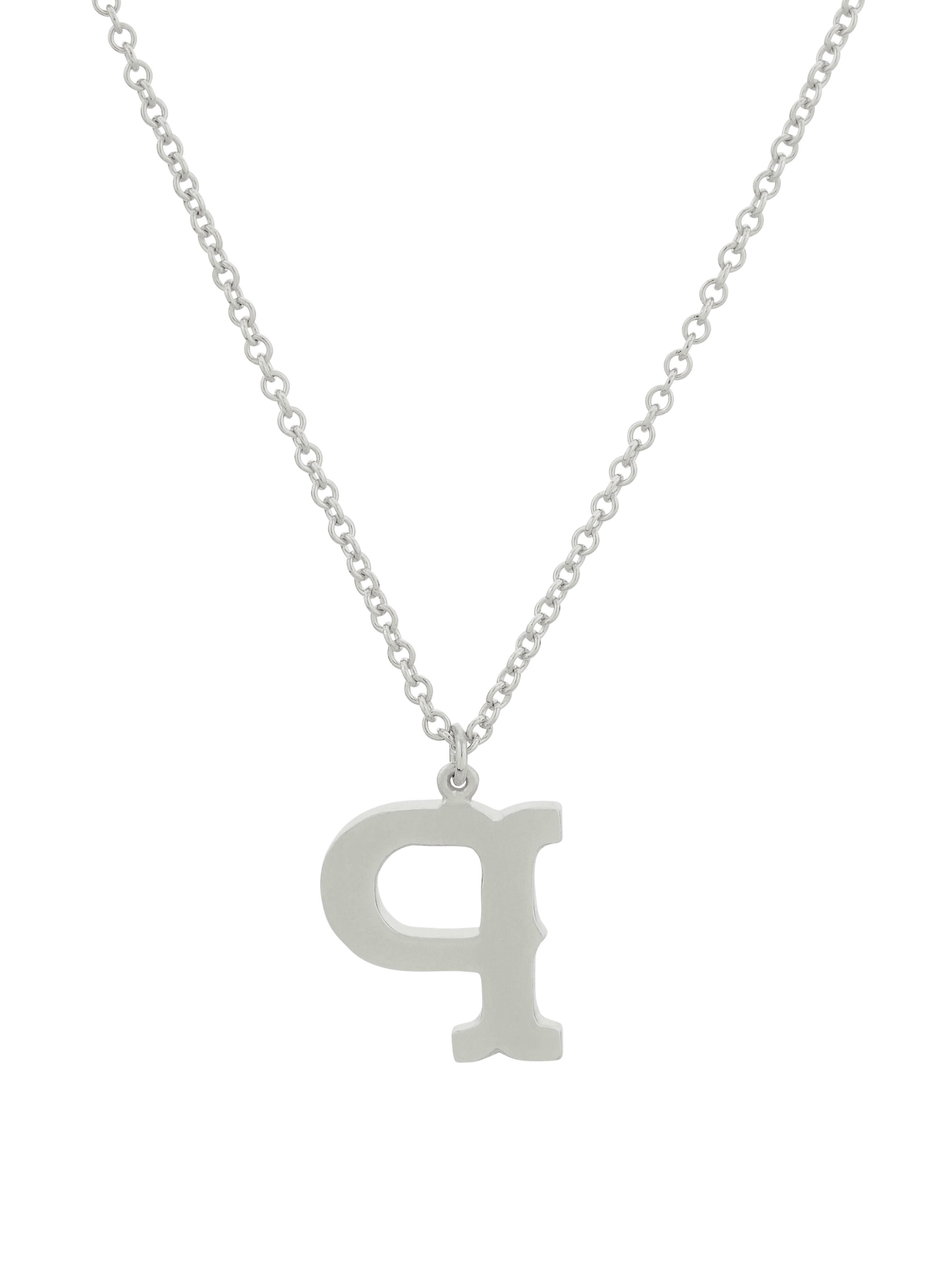 Just My Type Letter P Necklace - image 8 | silver