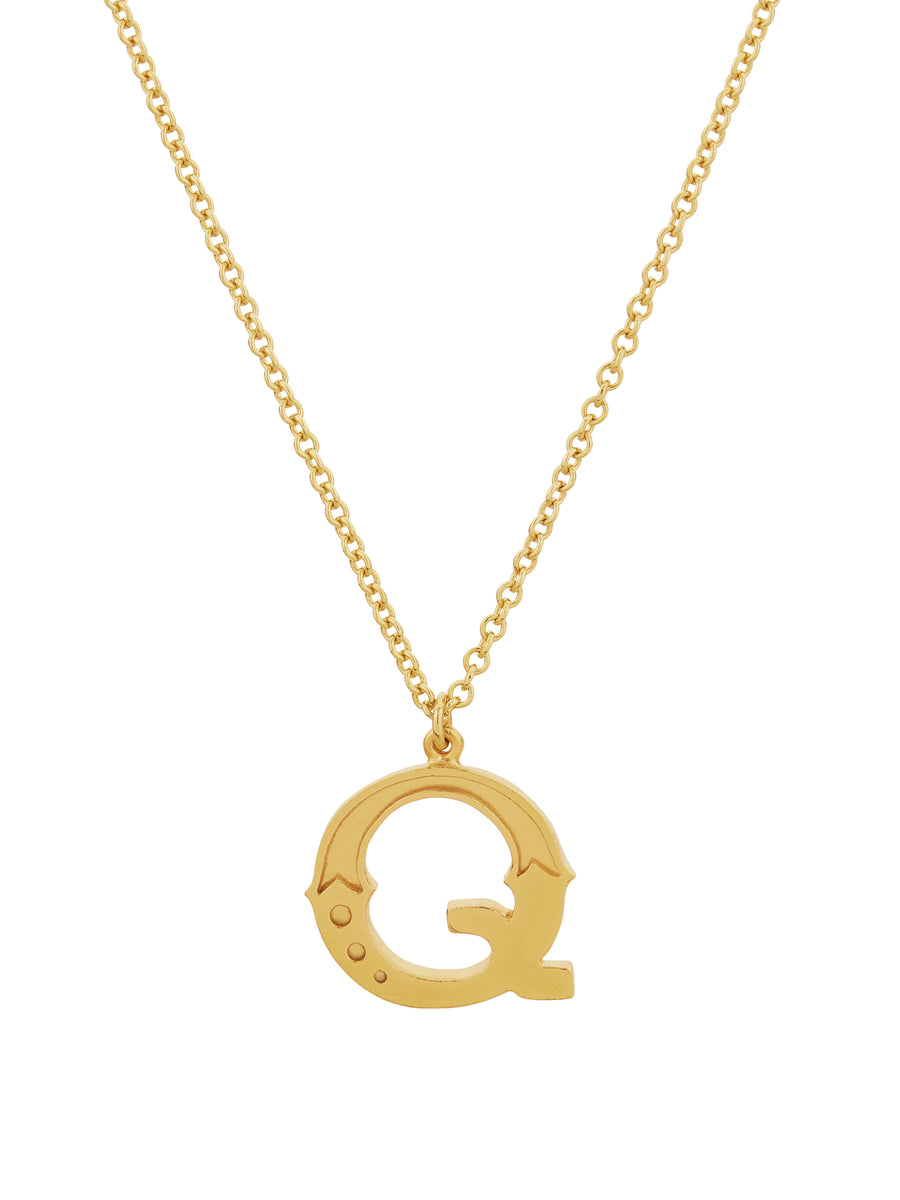 Just My Type Letter Q Necklace