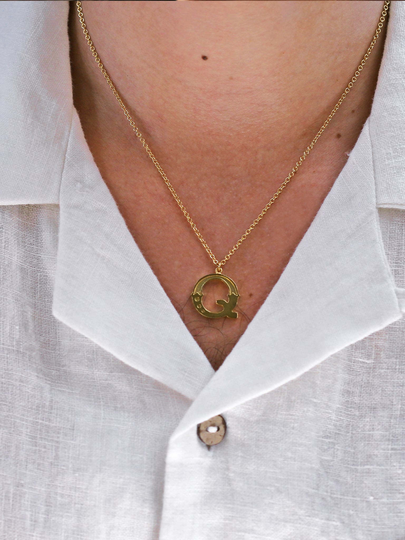 Just My Type Letter Q Necklace - image 3