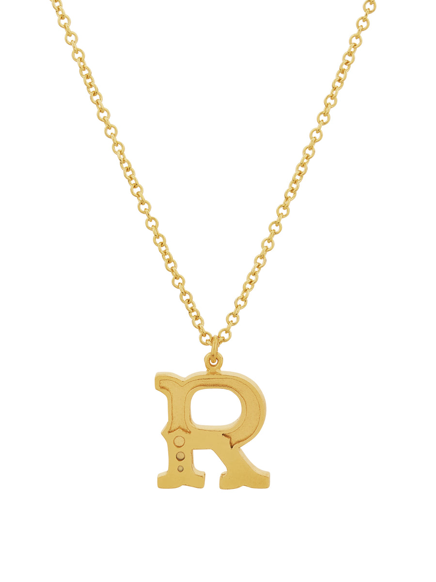 Just My Type Letter R Necklace
