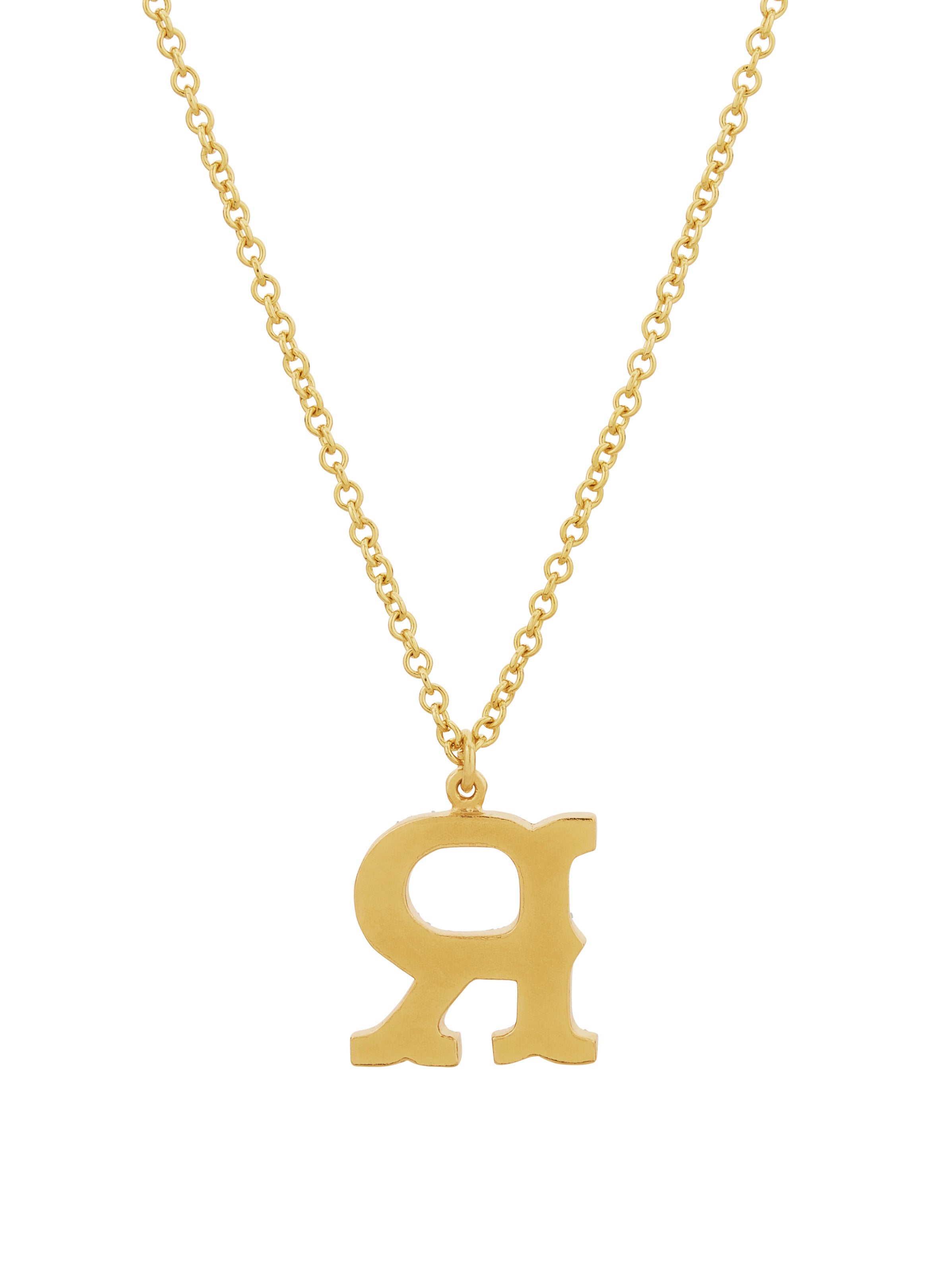 Just My Type Letter R Necklace - image 5 | gold plate