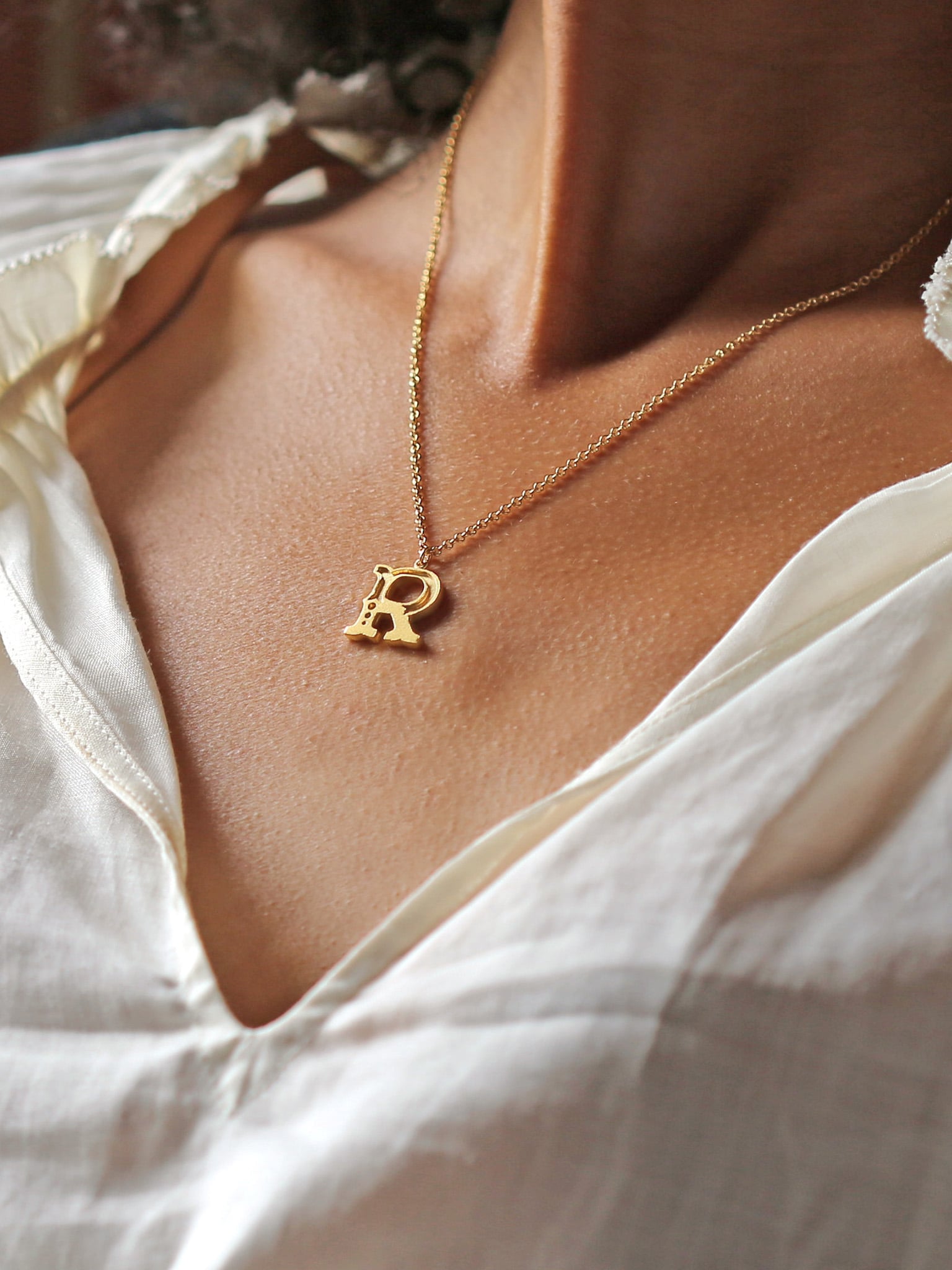 Just My Type Letter R Necklace - image 2