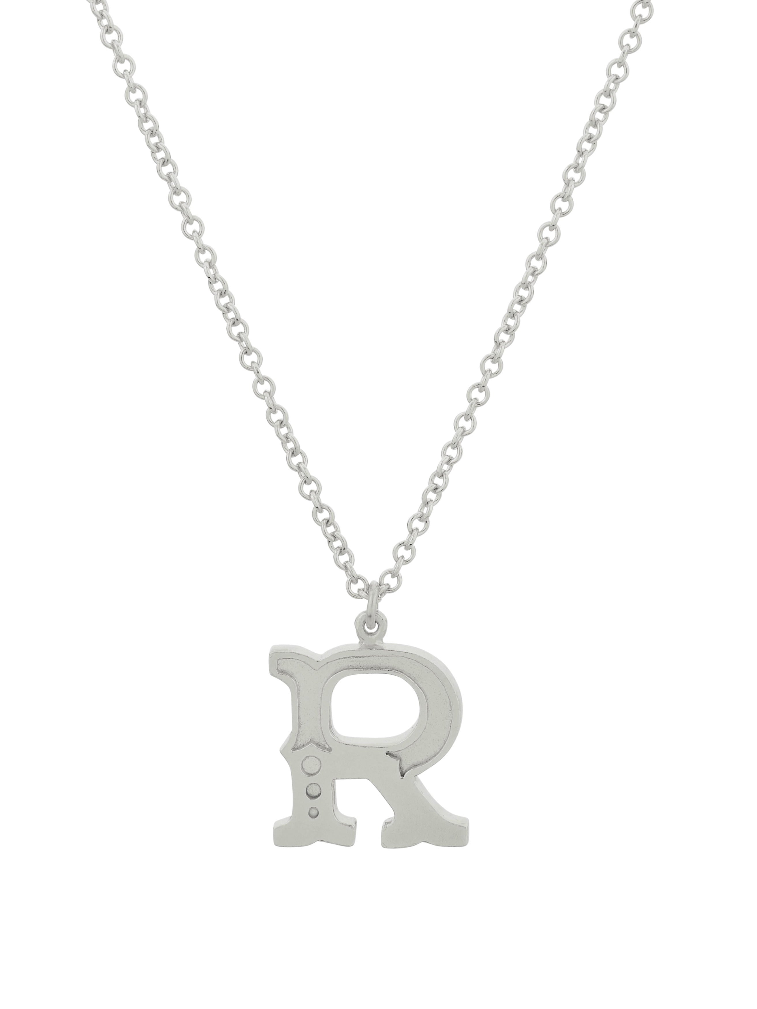 Just My Type Letter R Necklace - image 6 | silver