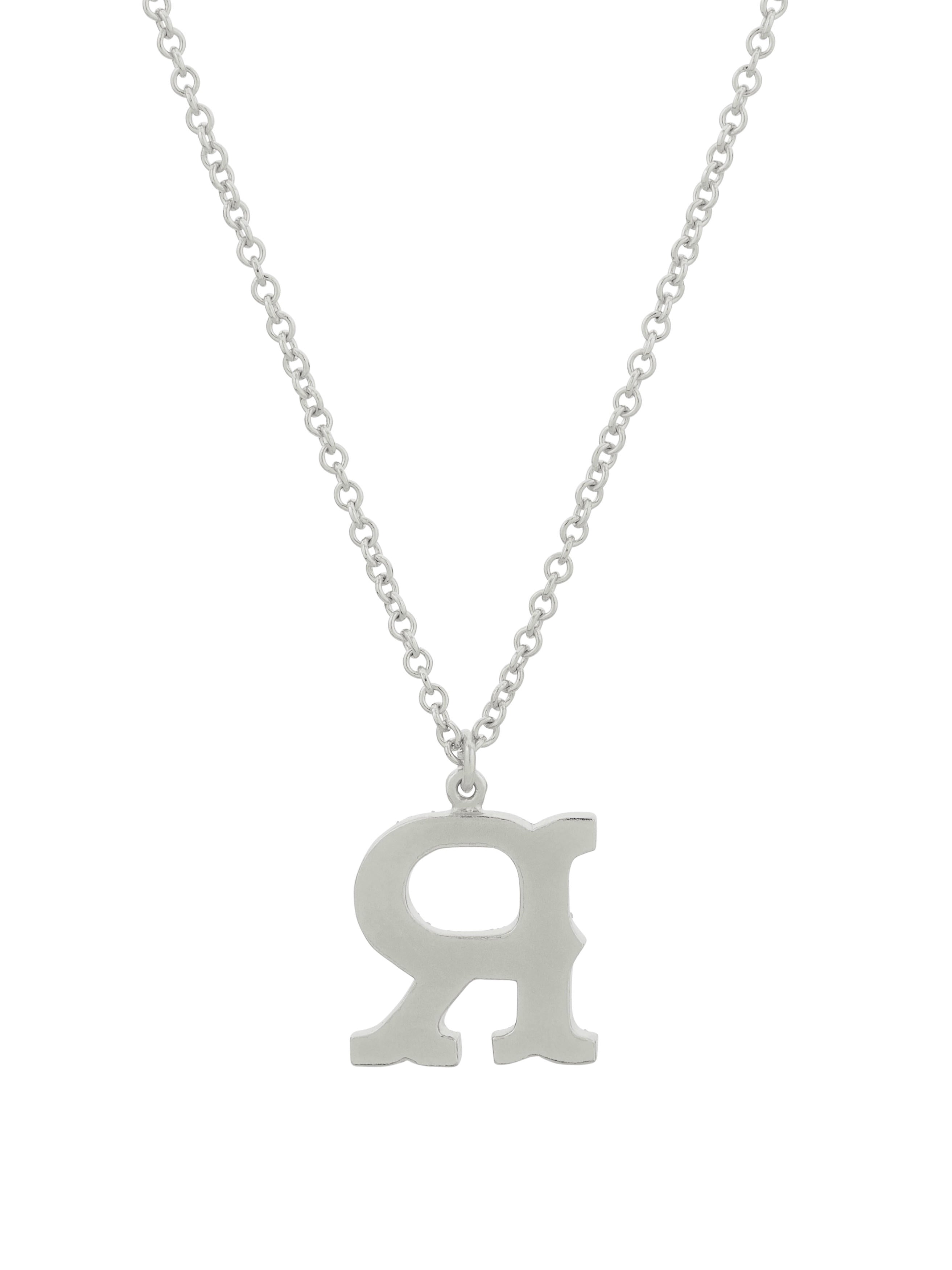 Just My Type Letter R Necklace - image 8 | silver
