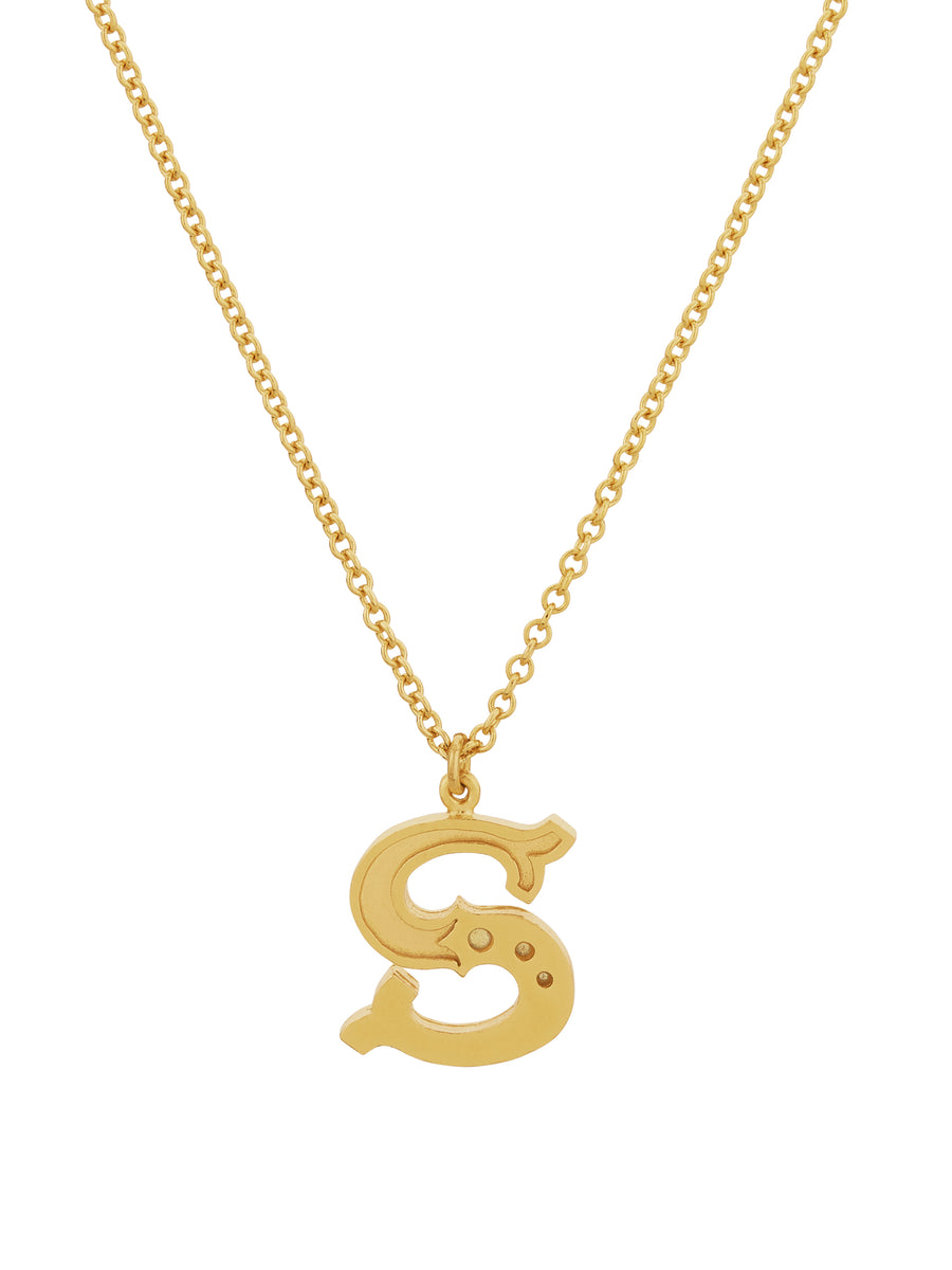 Just My Type Letter S Necklace