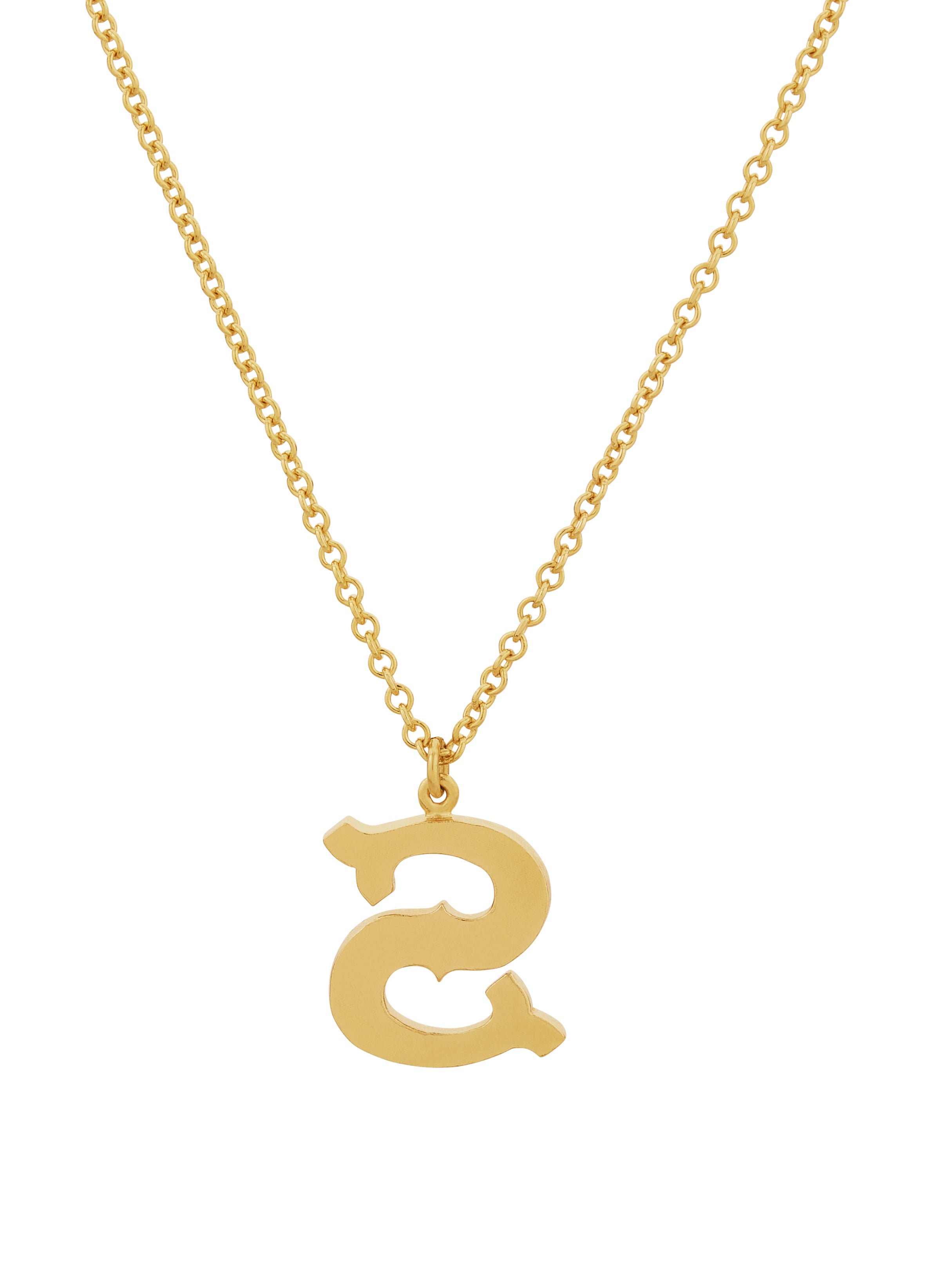 Just My Type Letter S Necklace - image 5 | gold plate