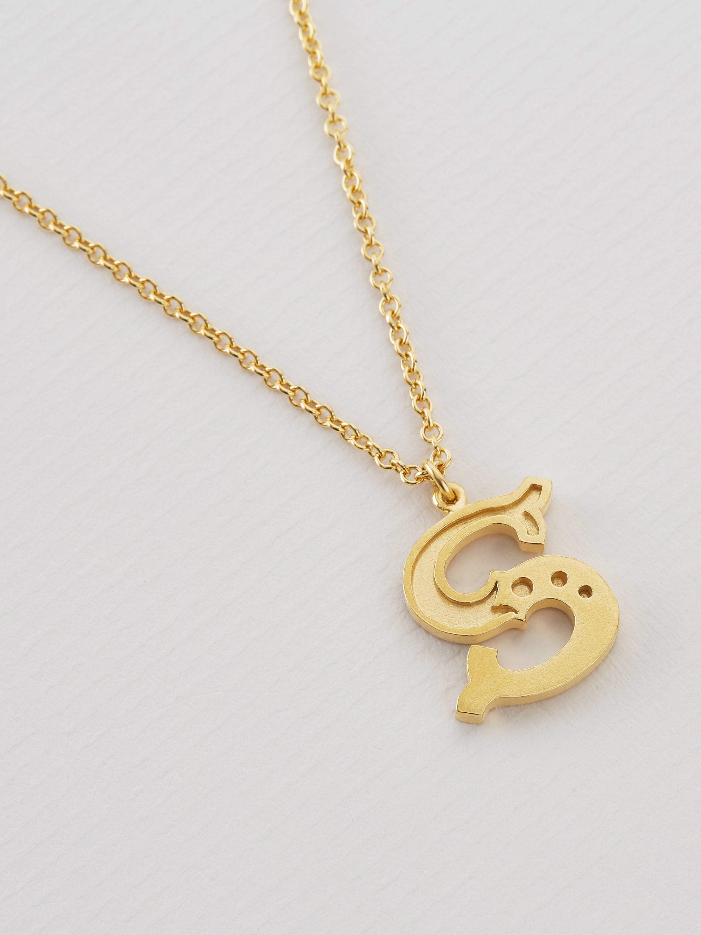 Just My Type Letter S Necklace - image 4 | gold plate
