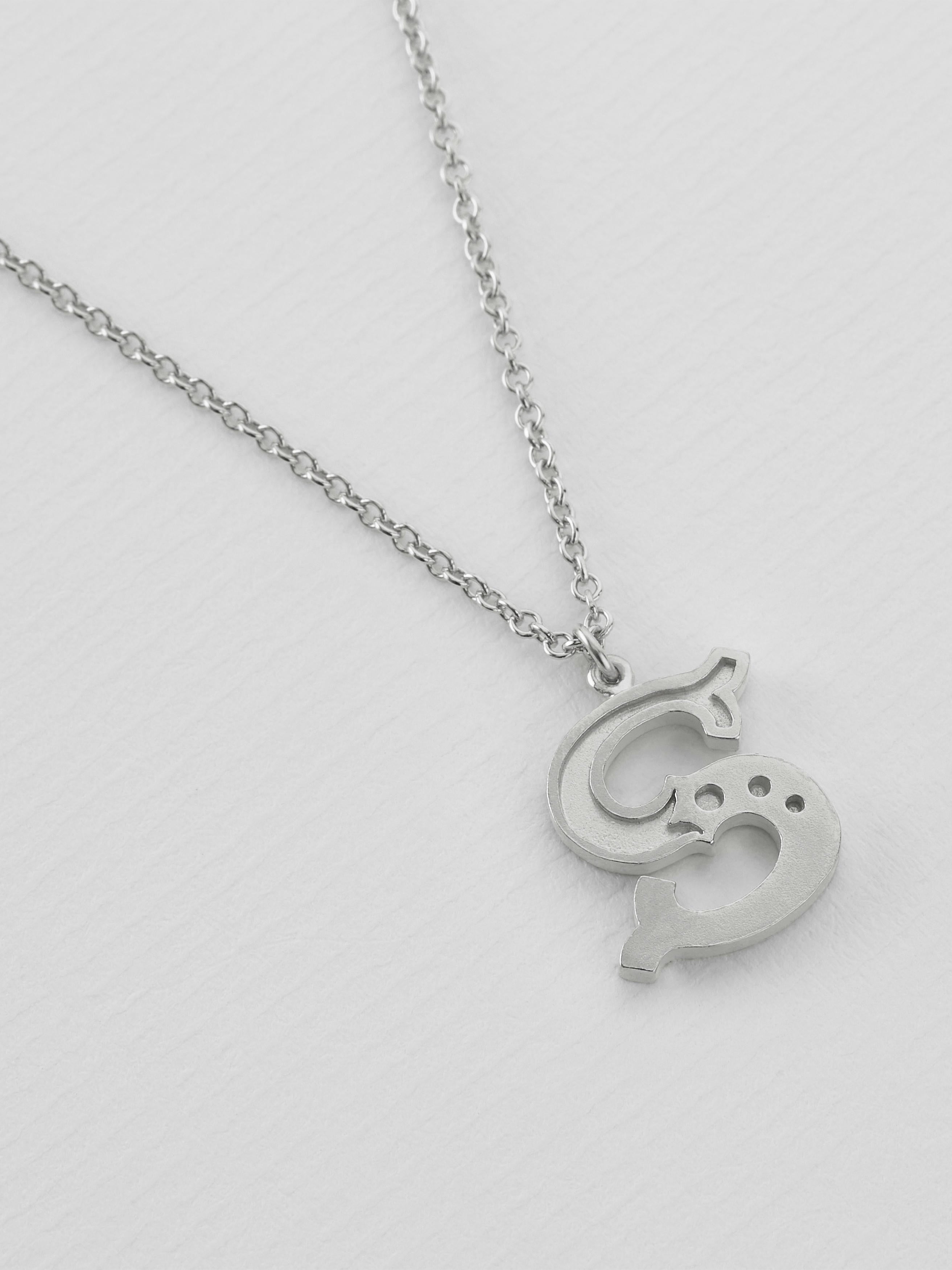 Just My Type Letter S Necklace - image 7 | silver