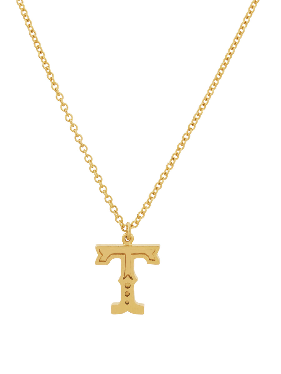 Just My Type Letter T Necklace