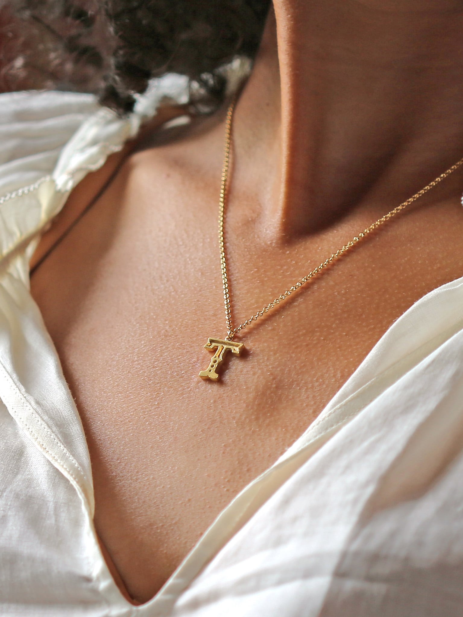 Just My Type Letter T Necklace - image 2