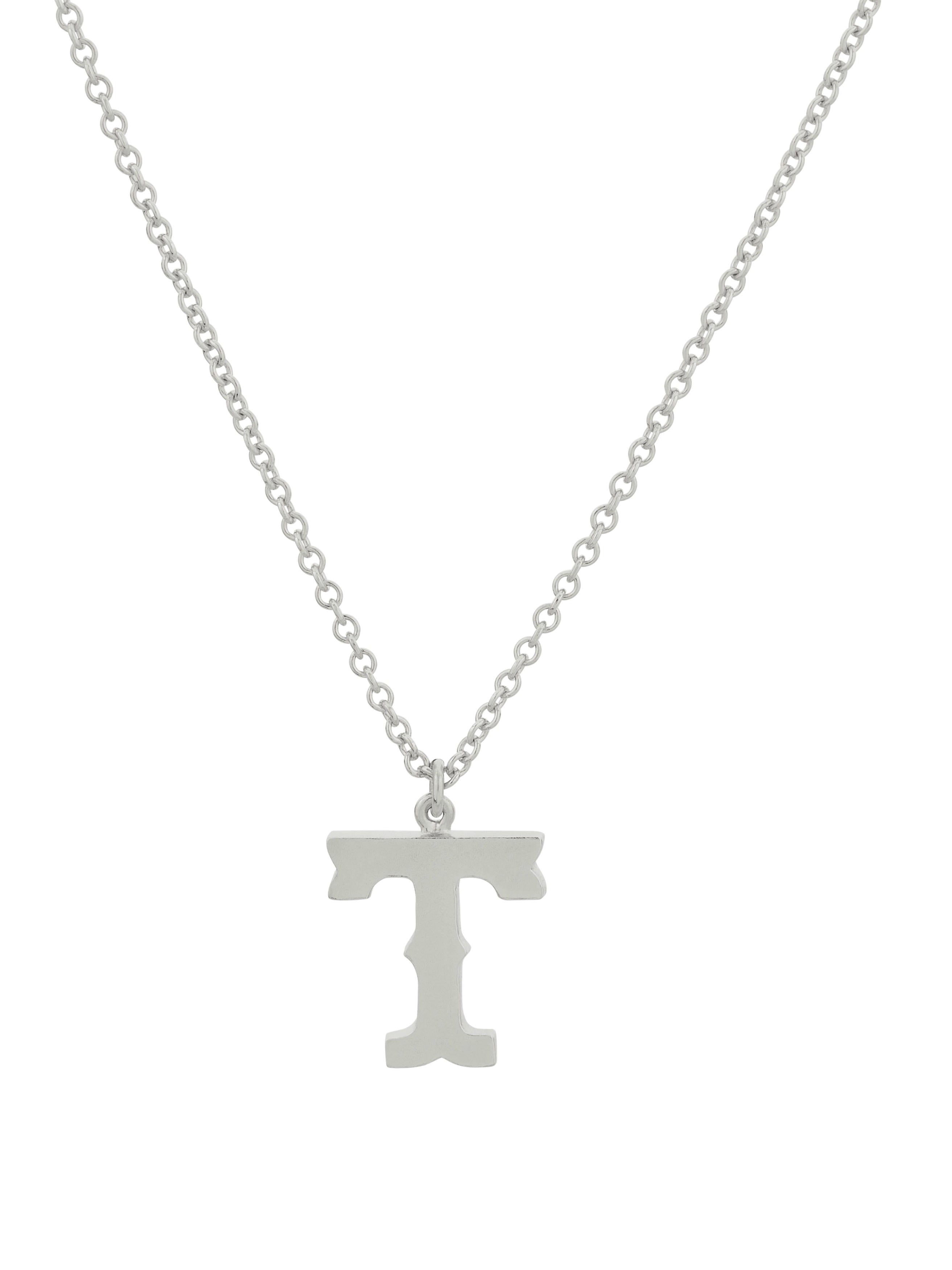 Just My Type Letter T Necklace - image 8 | silver