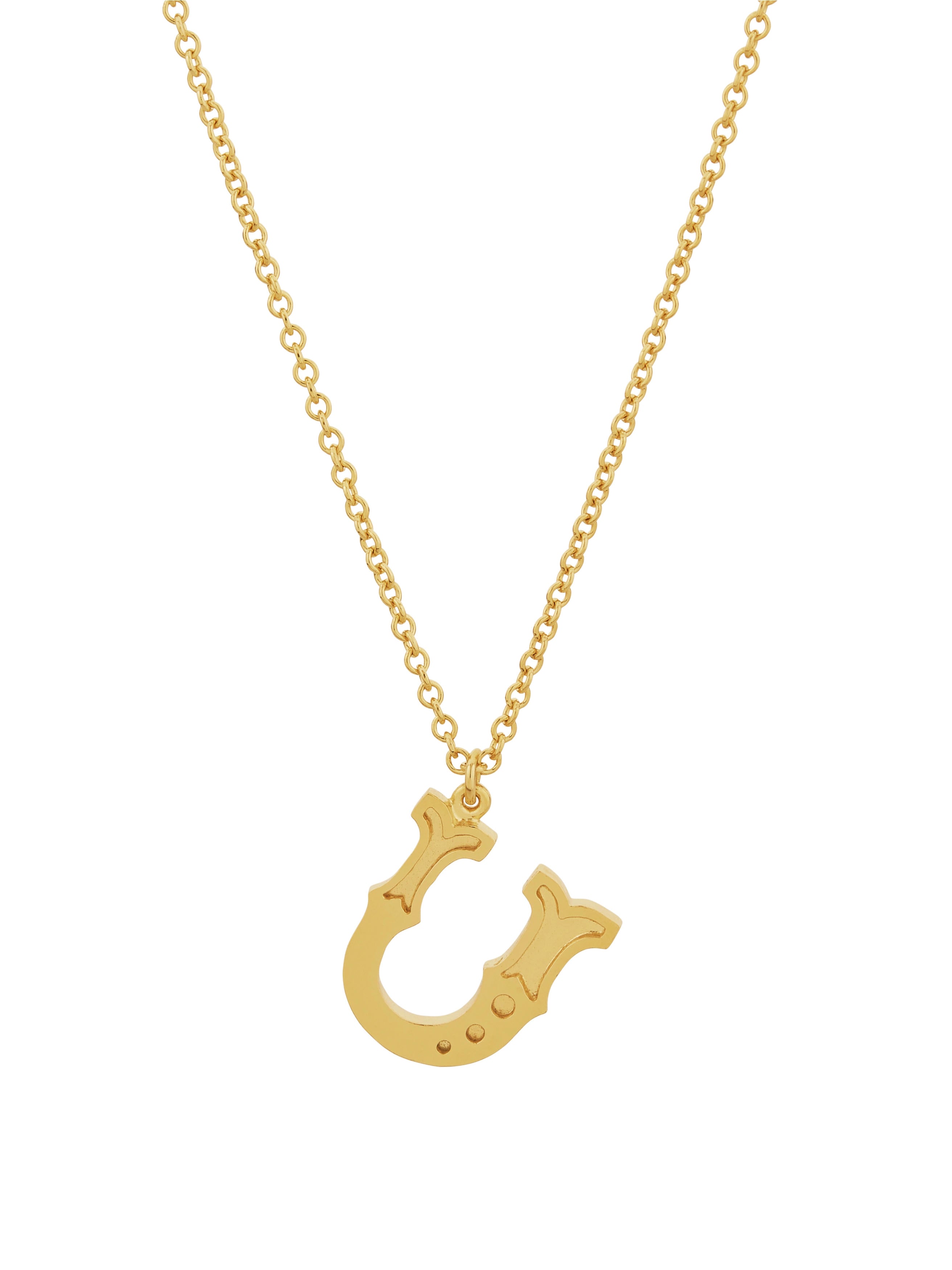 Just My Type Letter U Necklace - image 1 | gold plate