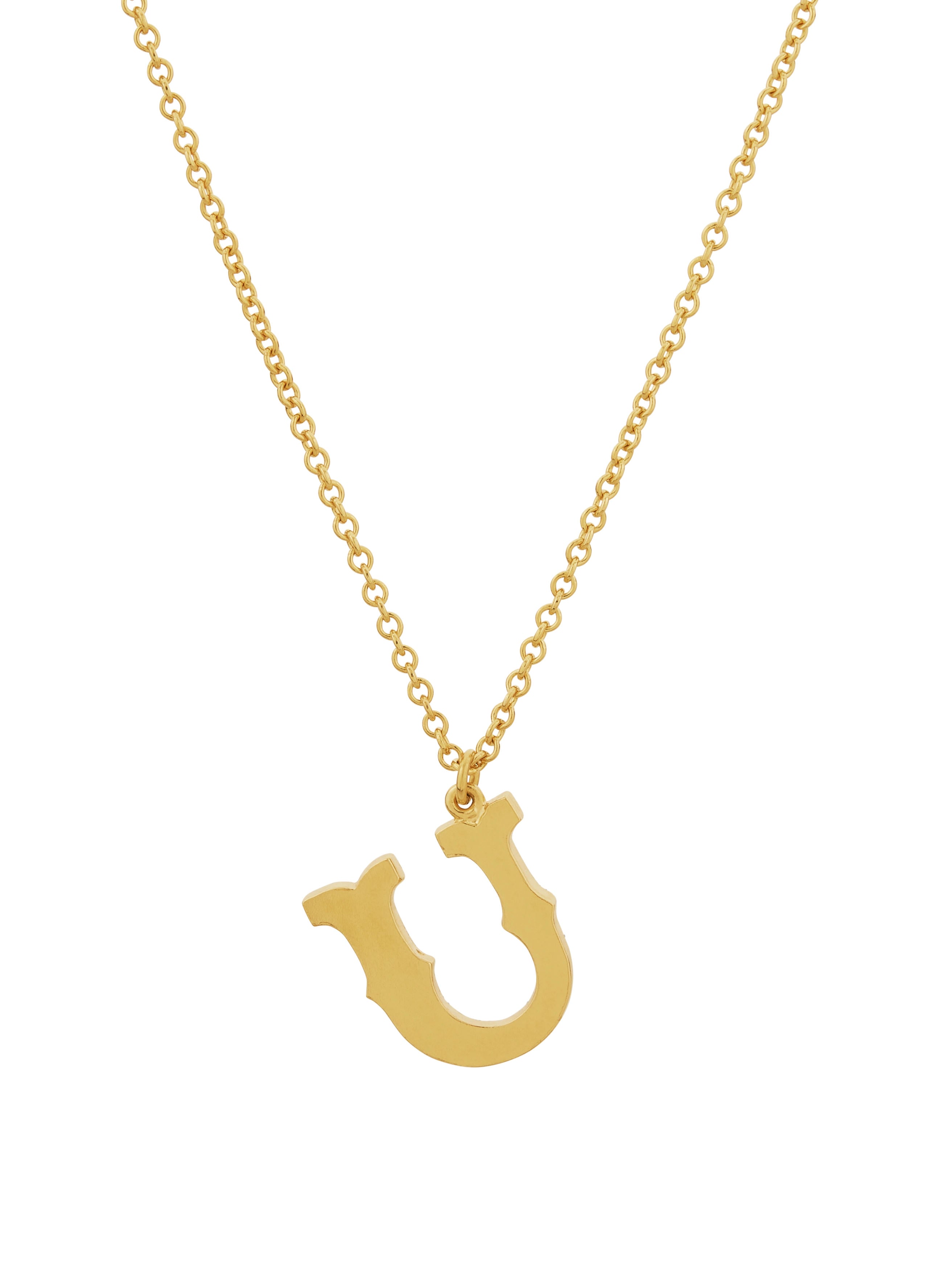 Just My Type Letter U Necklace - image 5 | gold plate