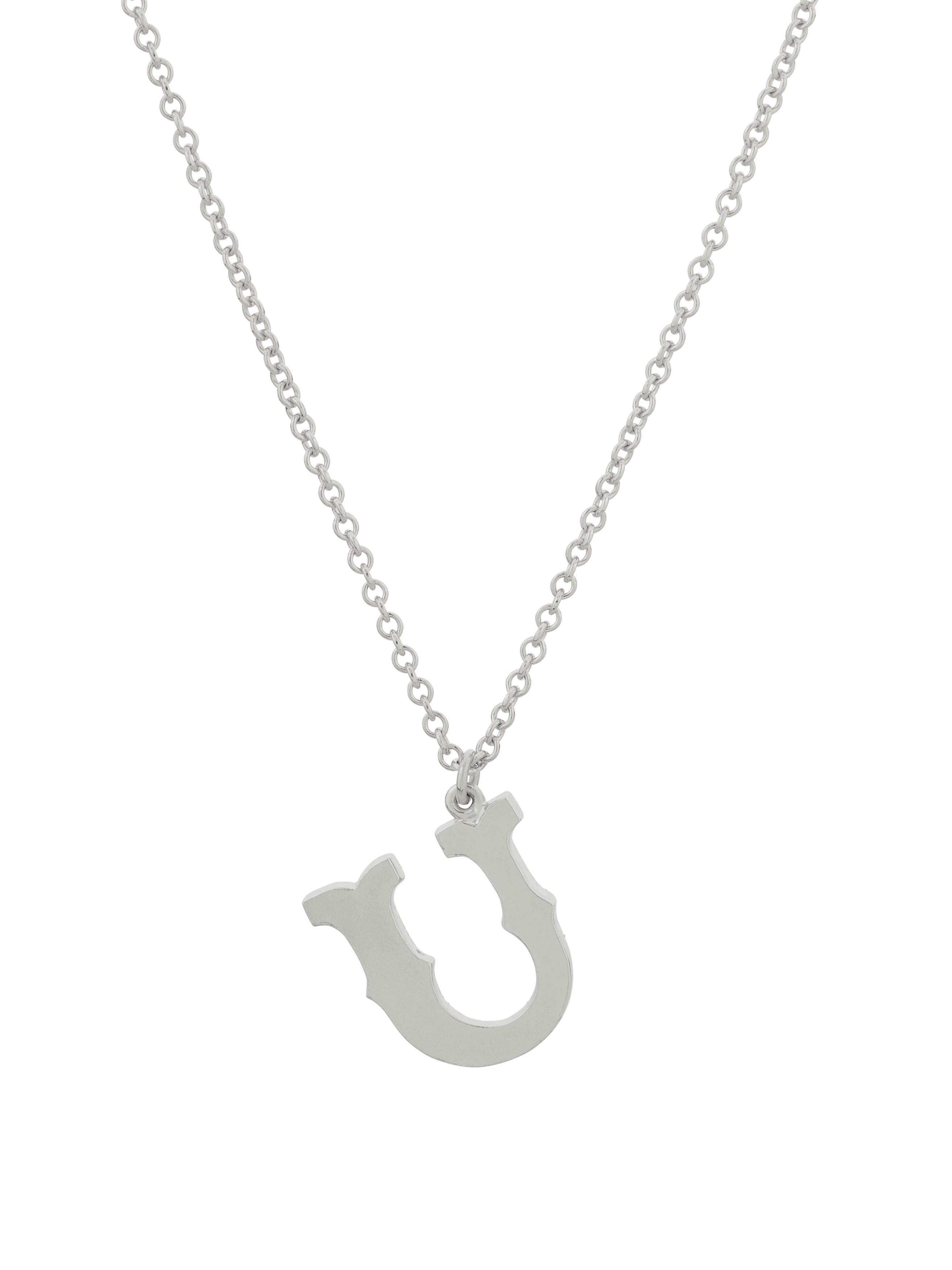 Just My Type Letter U Necklace - image 8 | silver