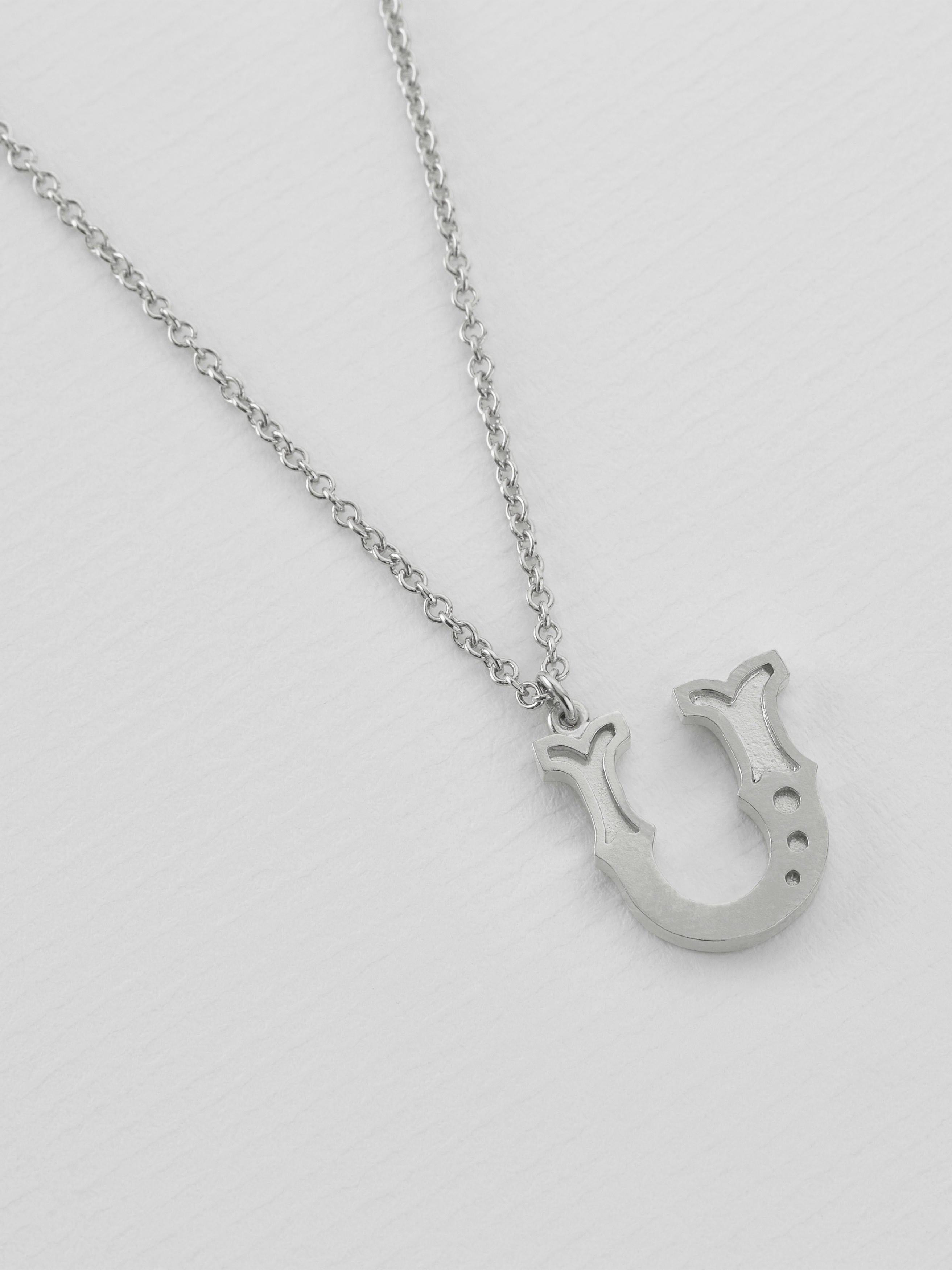Just My Type Letter U Necklace - image 7 | silver