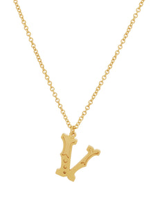 Just My Type Letter V Necklace
