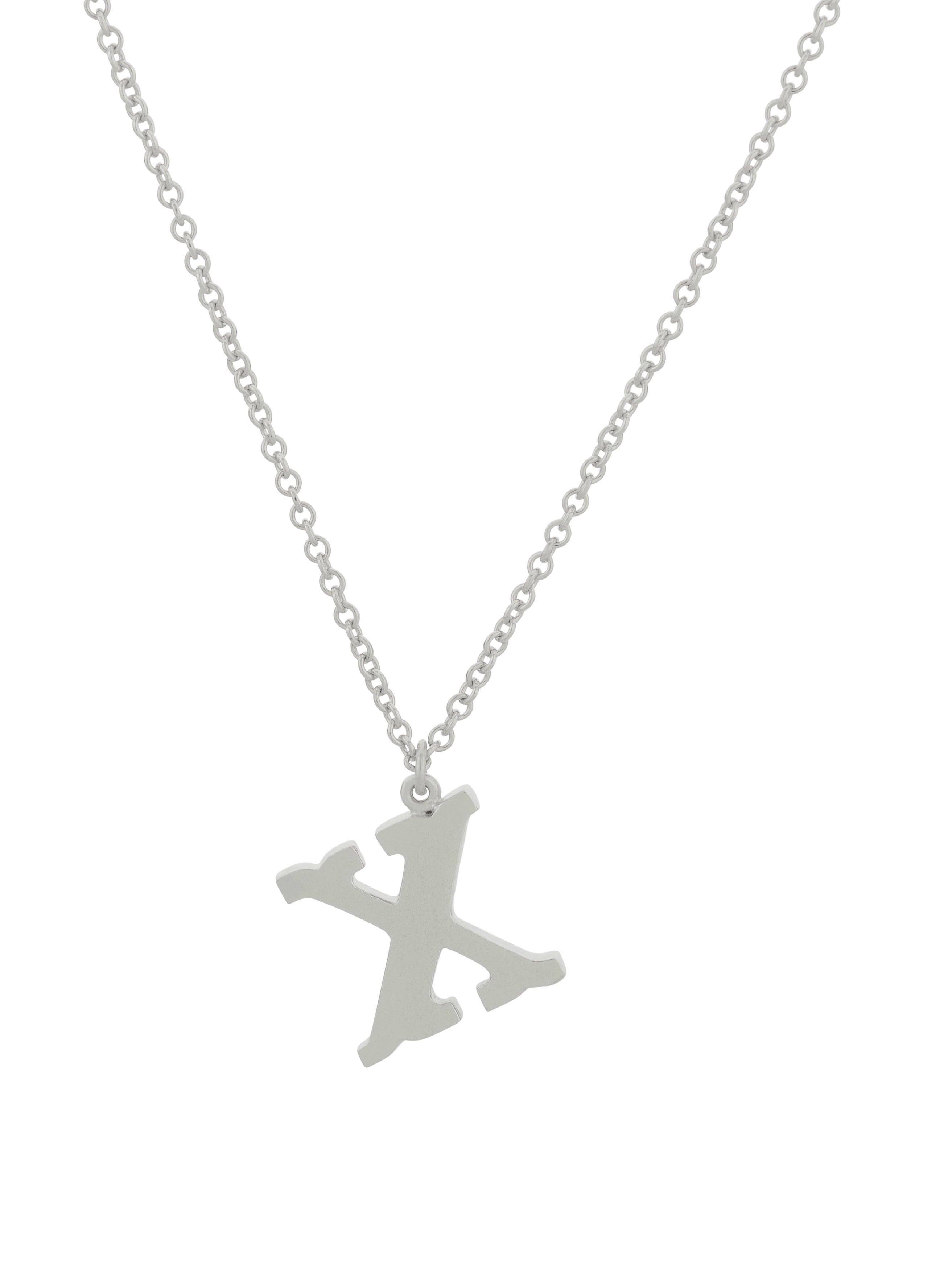 Just My Type Letter X Necklace - image 8 | silver