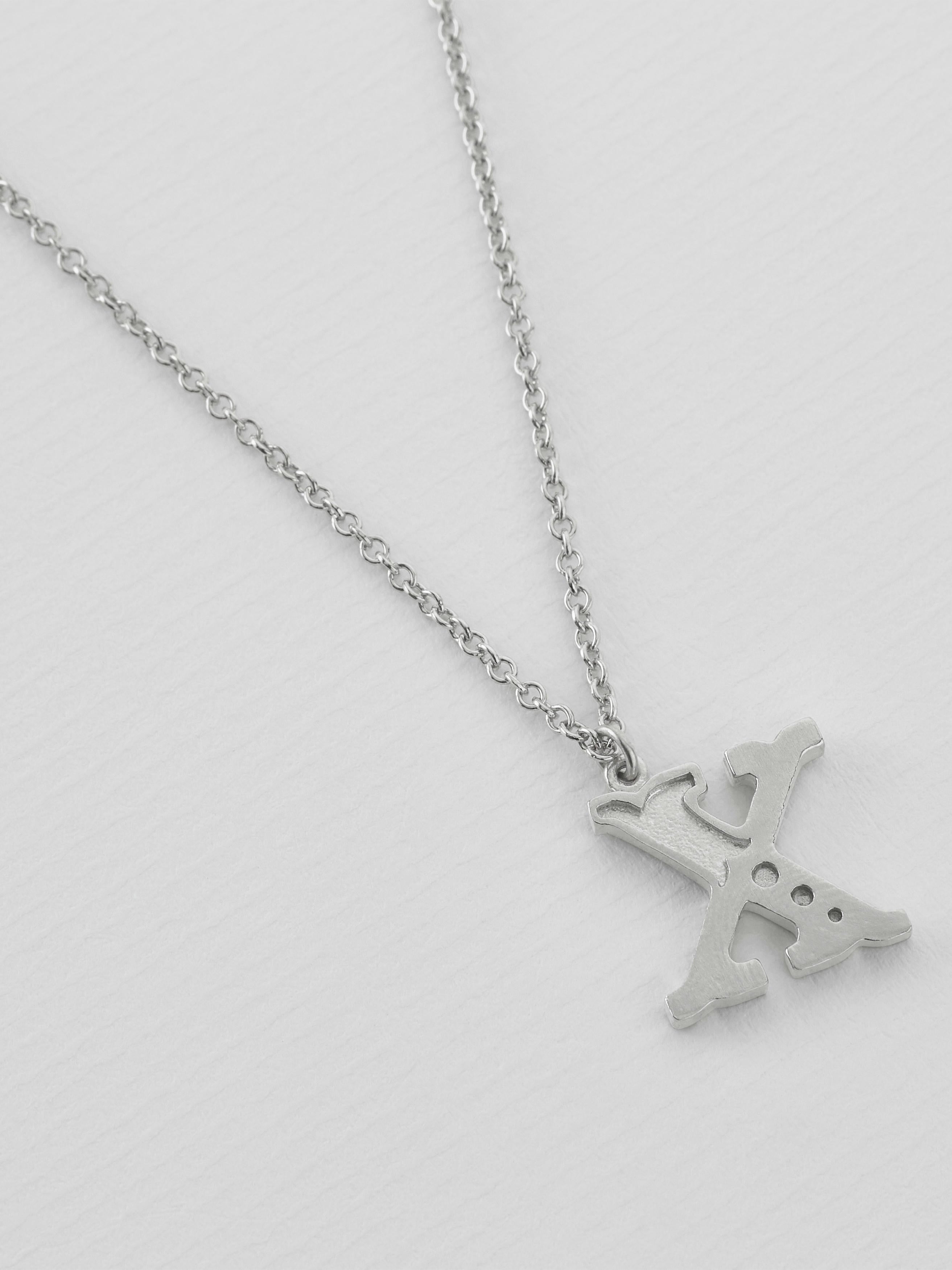 Just My Type Letter X Necklace - image 7 | silver