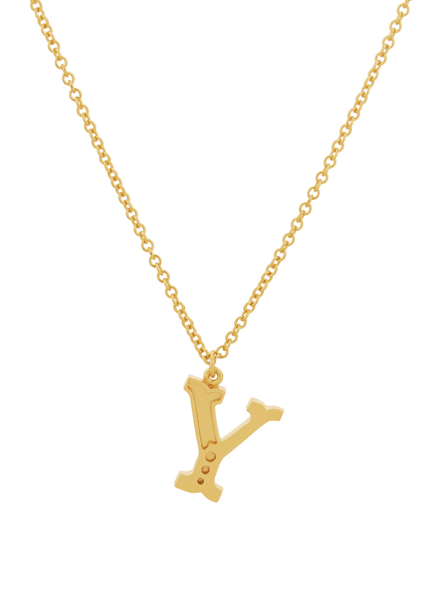 Just My Type Letter Y Necklace