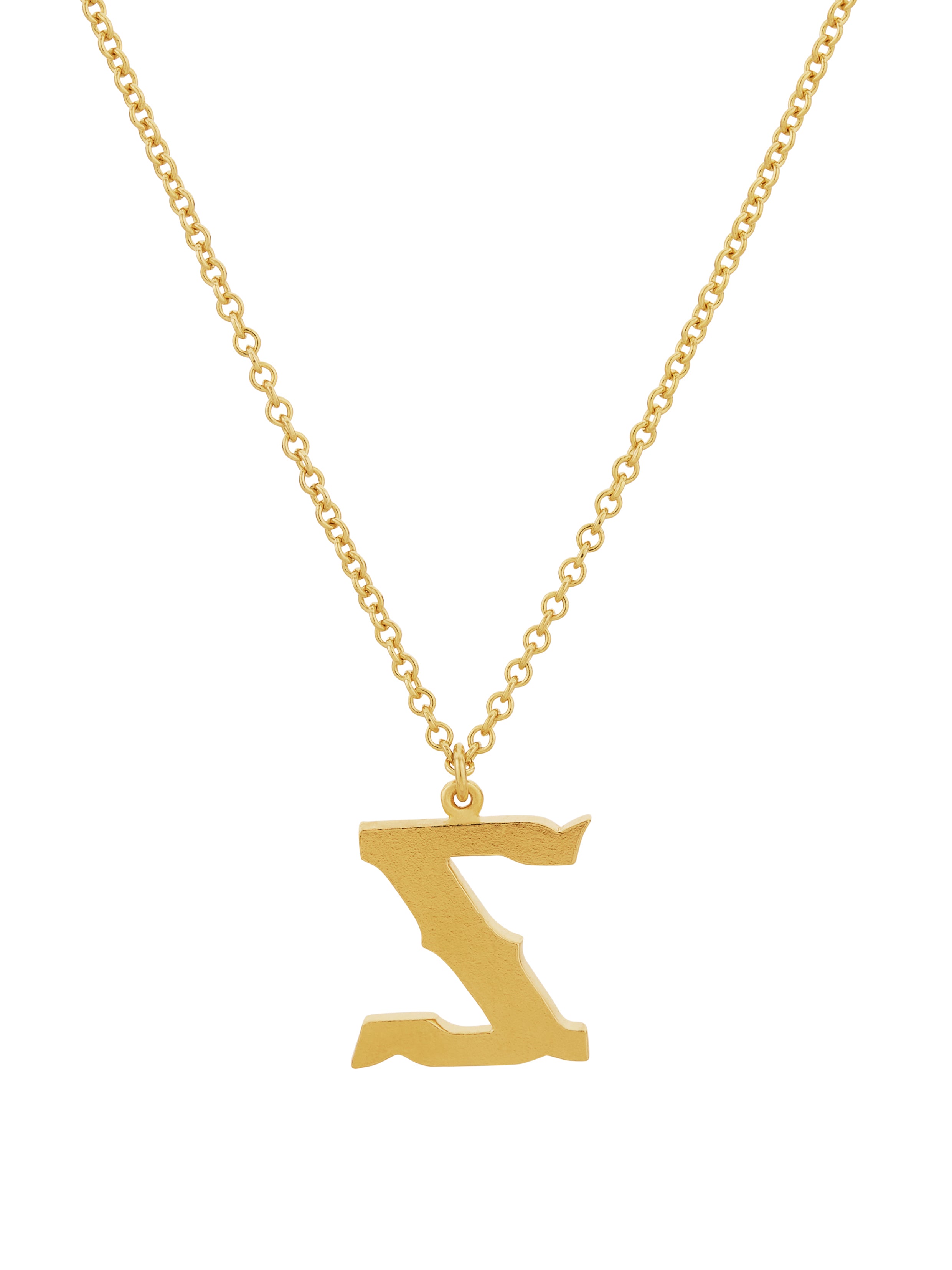 Just My Type Letter Z Necklace - image 5 | gold plate