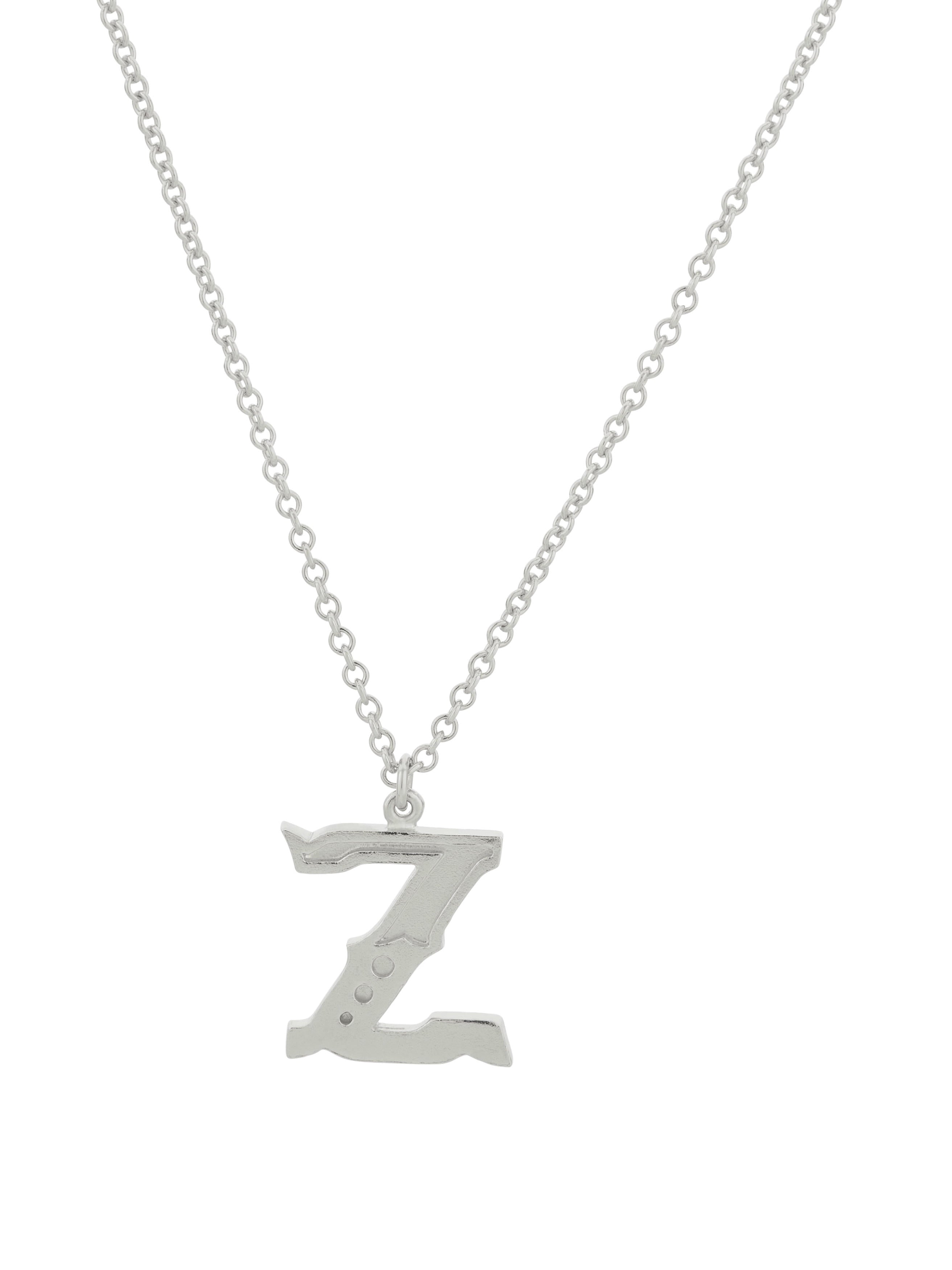 Just My Type Letter Z Necklace - image 6 | silver