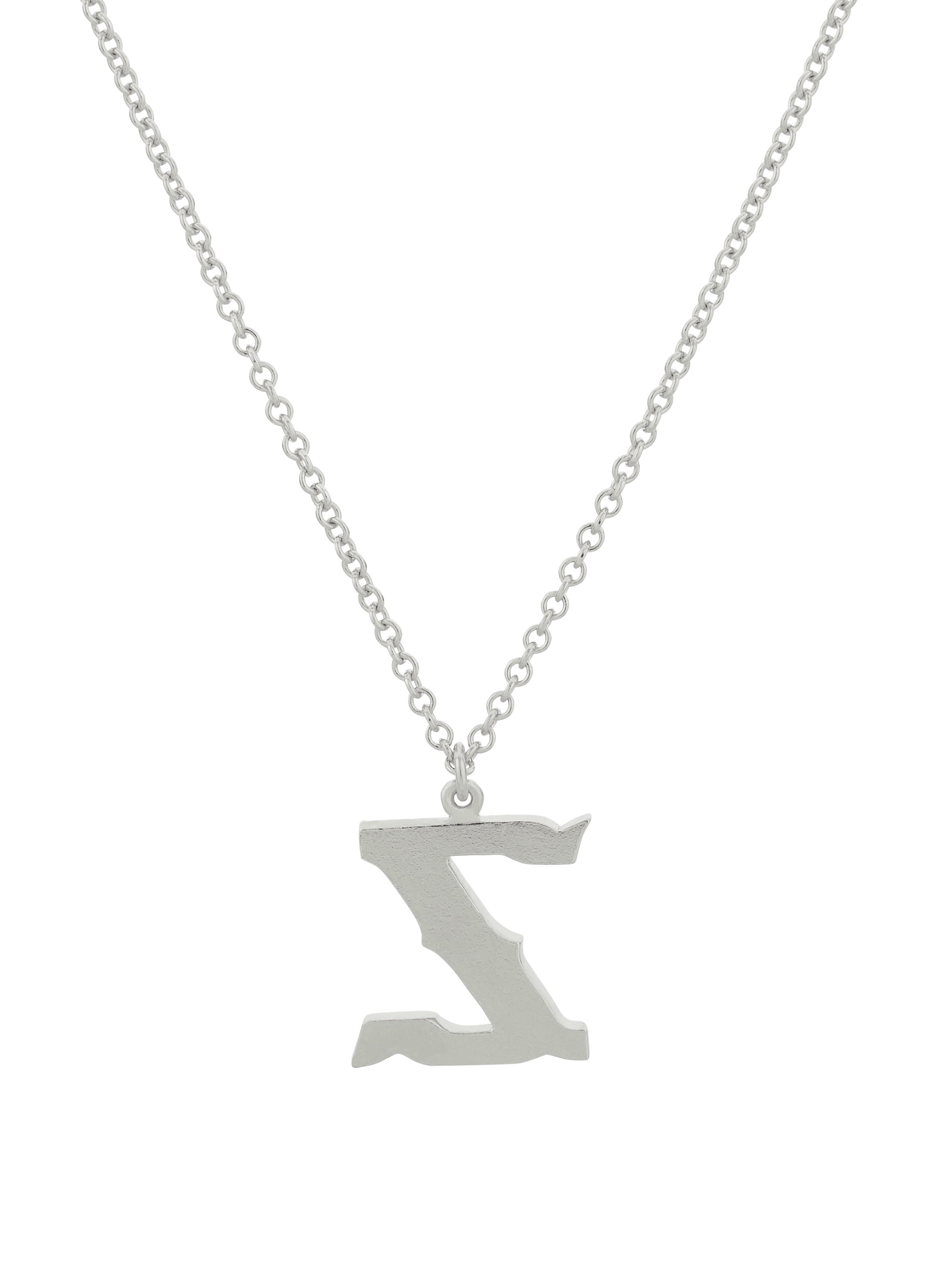 Just My Type Letter Z Necklace - image 8 | silver
