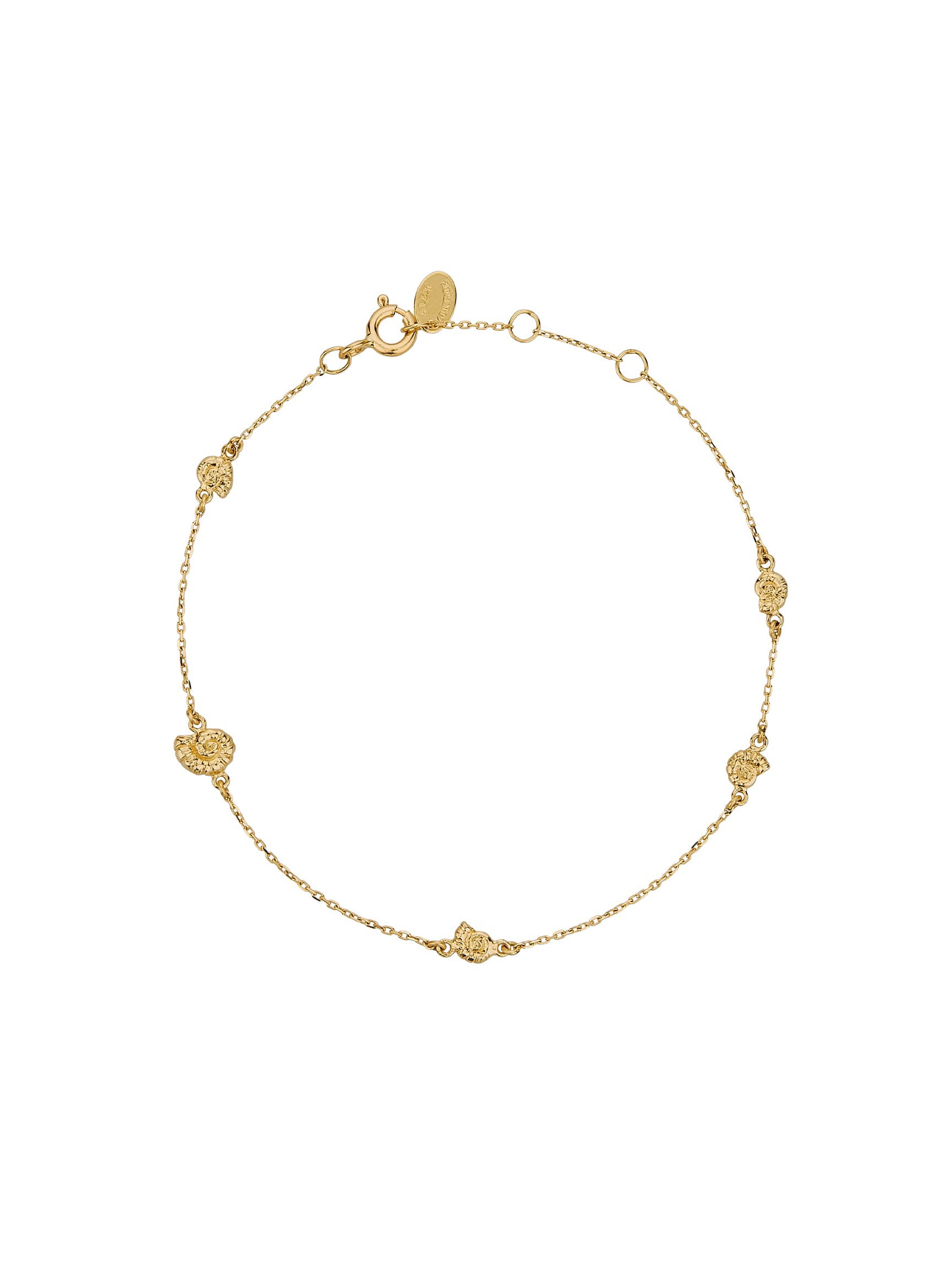 Ammonite In-Line Bracelet - image 1 | 18ct yellow gold